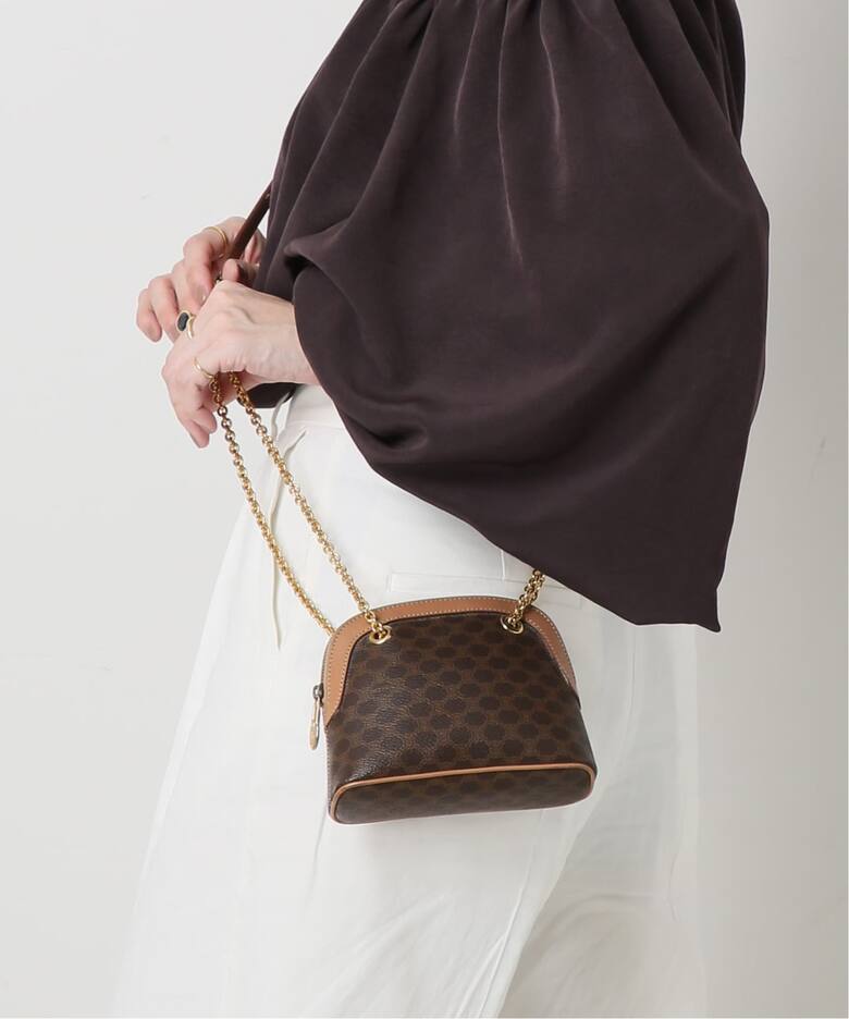 VINTAGE CELINE/セリーヌ】マカダム Bolide ミニ2wayバッグ 