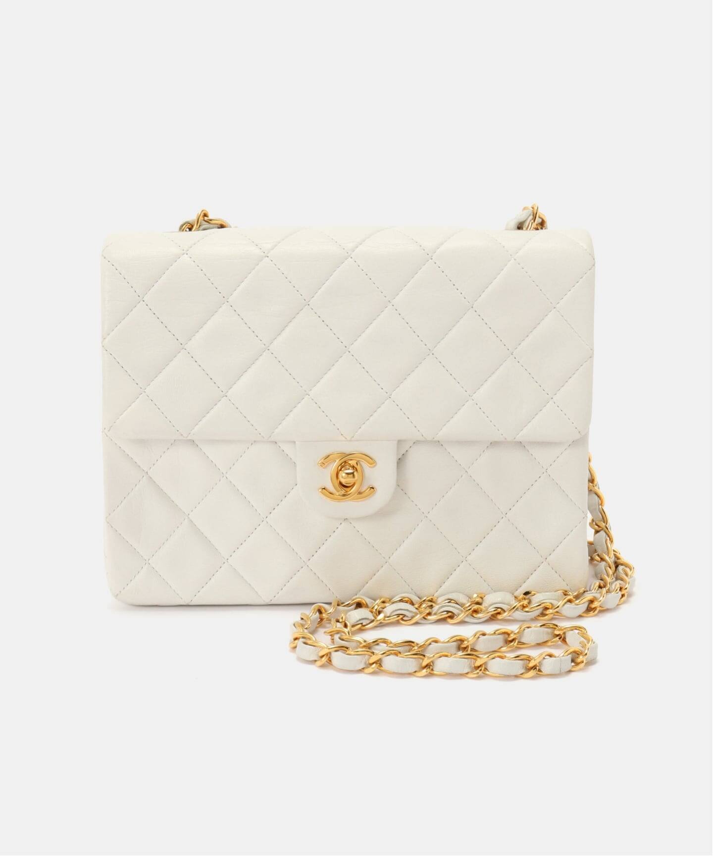 VINTAGE CHANEL/シャネル】Matelasse チェーンショルダーバッグ 20