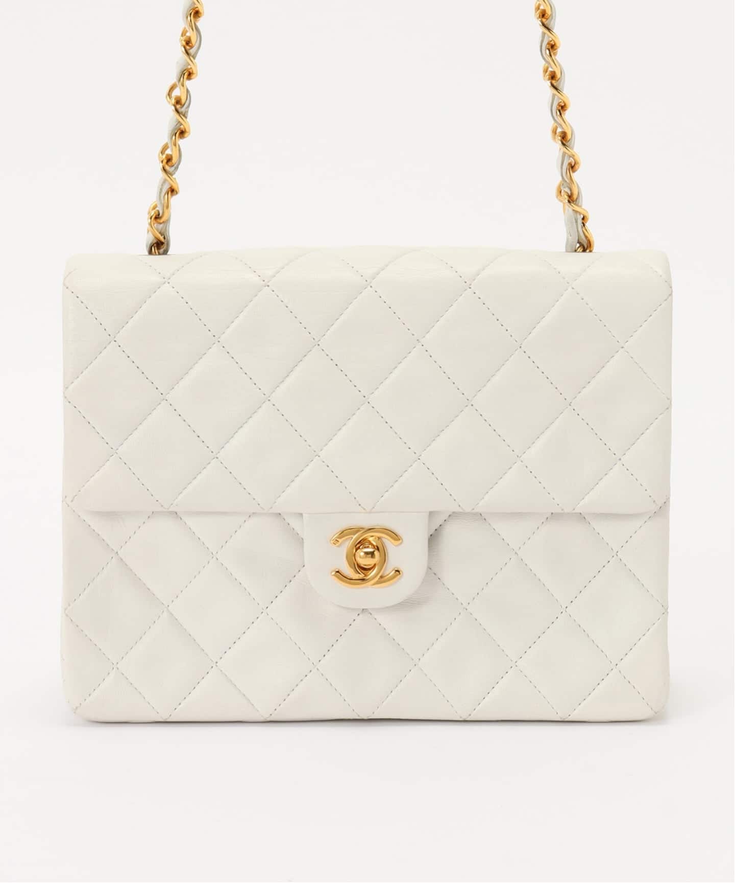 VINTAGE CHANEL/シャネル】Matelasse チェーンショルダーバッグ 20