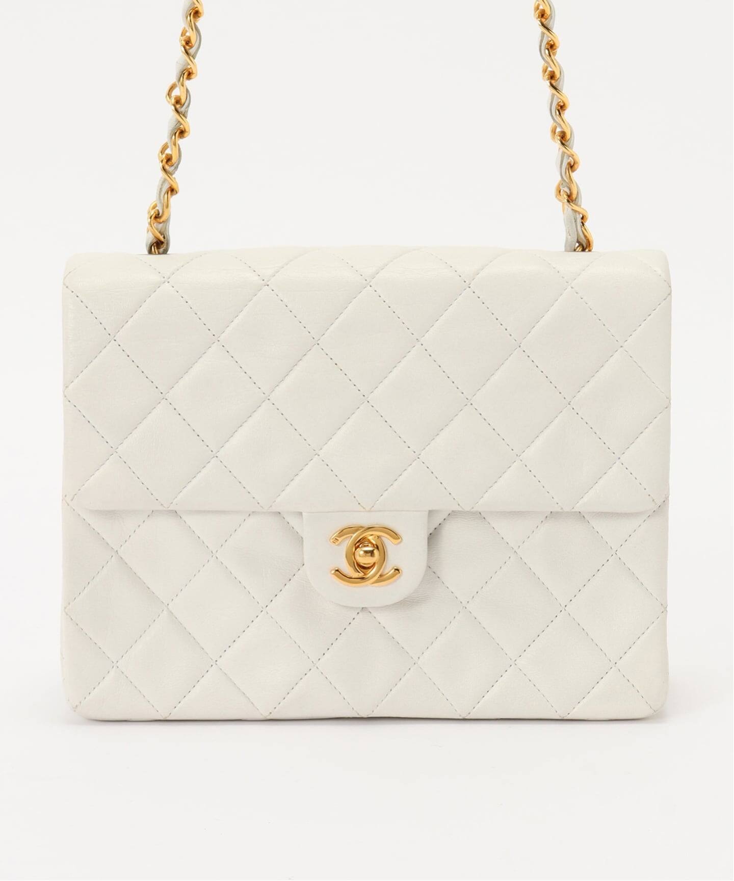 VINTAGE CHANEL/シャネル】Matelasse チェーンショルダーバッグ 20 