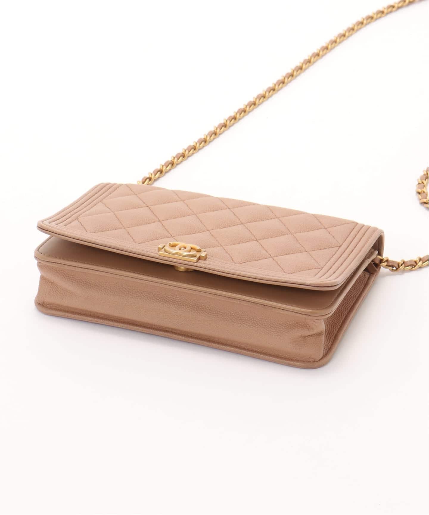 CHANEL/シャネル】Boy chanel chain wallet（ショルダーバッグ