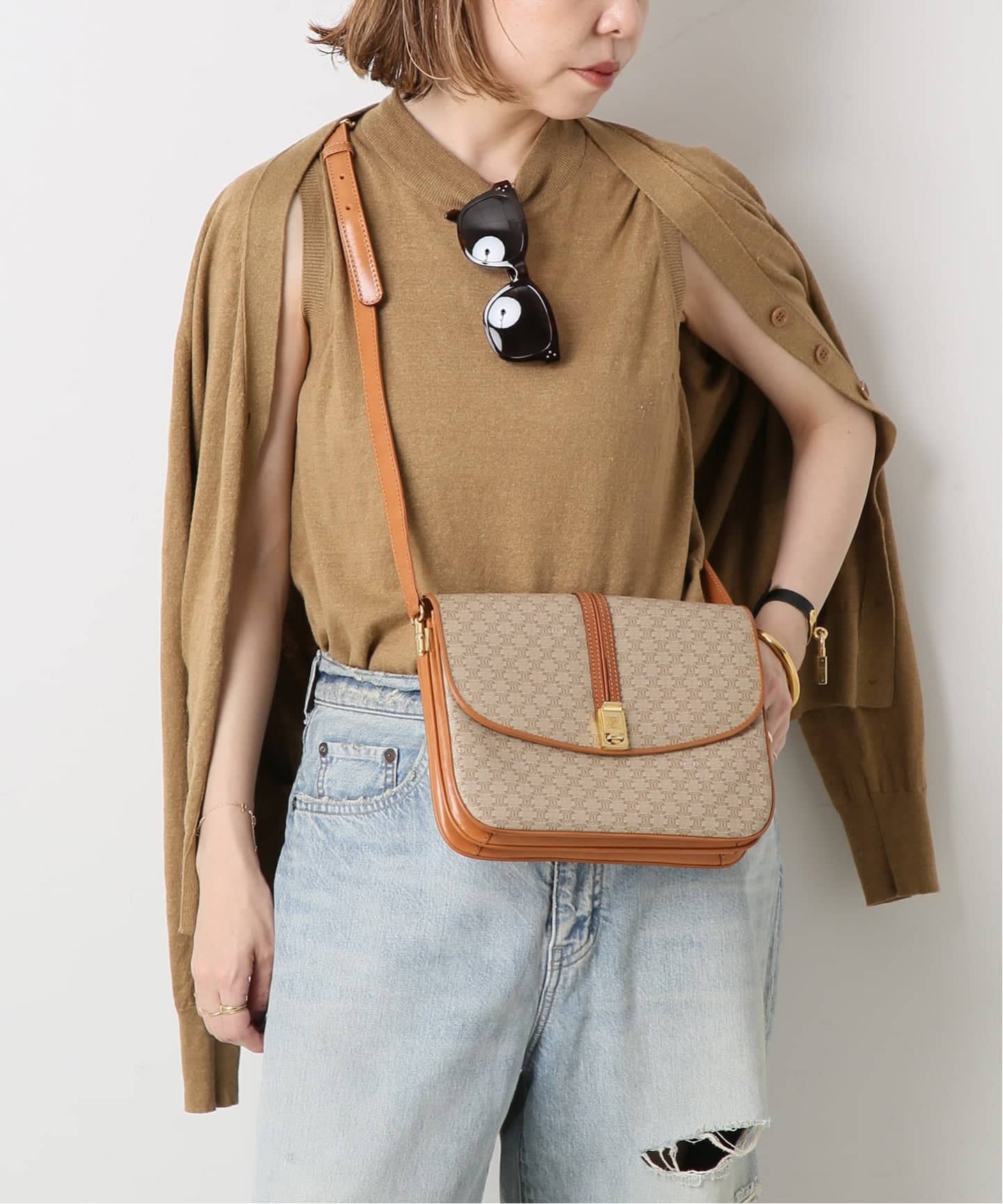 VINTAGE CELINE/セリーヌ】ショルダーバッグ macadam（ショルダー