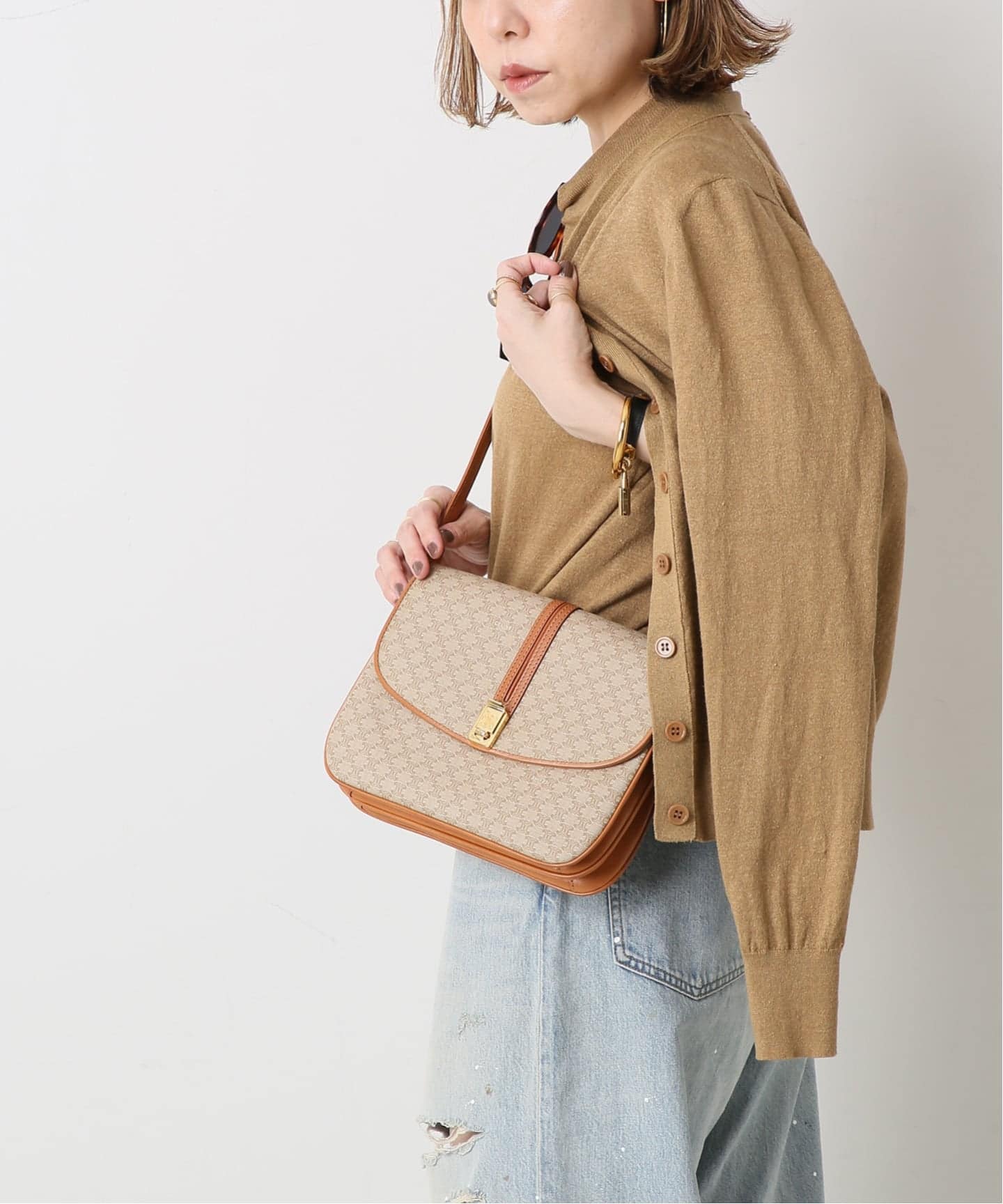 VINTAGE CELINE/セリーヌ】ショルダーバッグ macadam（ショルダー