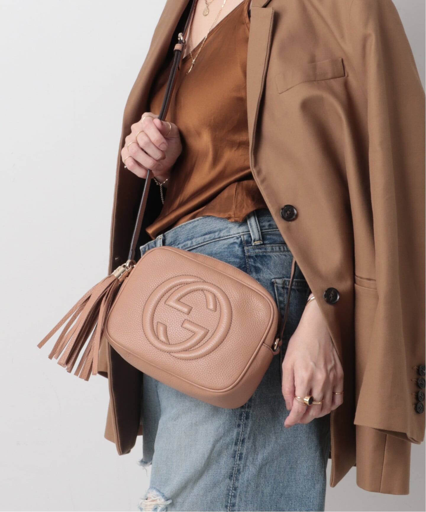 VINTAGE GUCCI/グッチ】Soho ディスコバッグ（ショルダーバッグ 