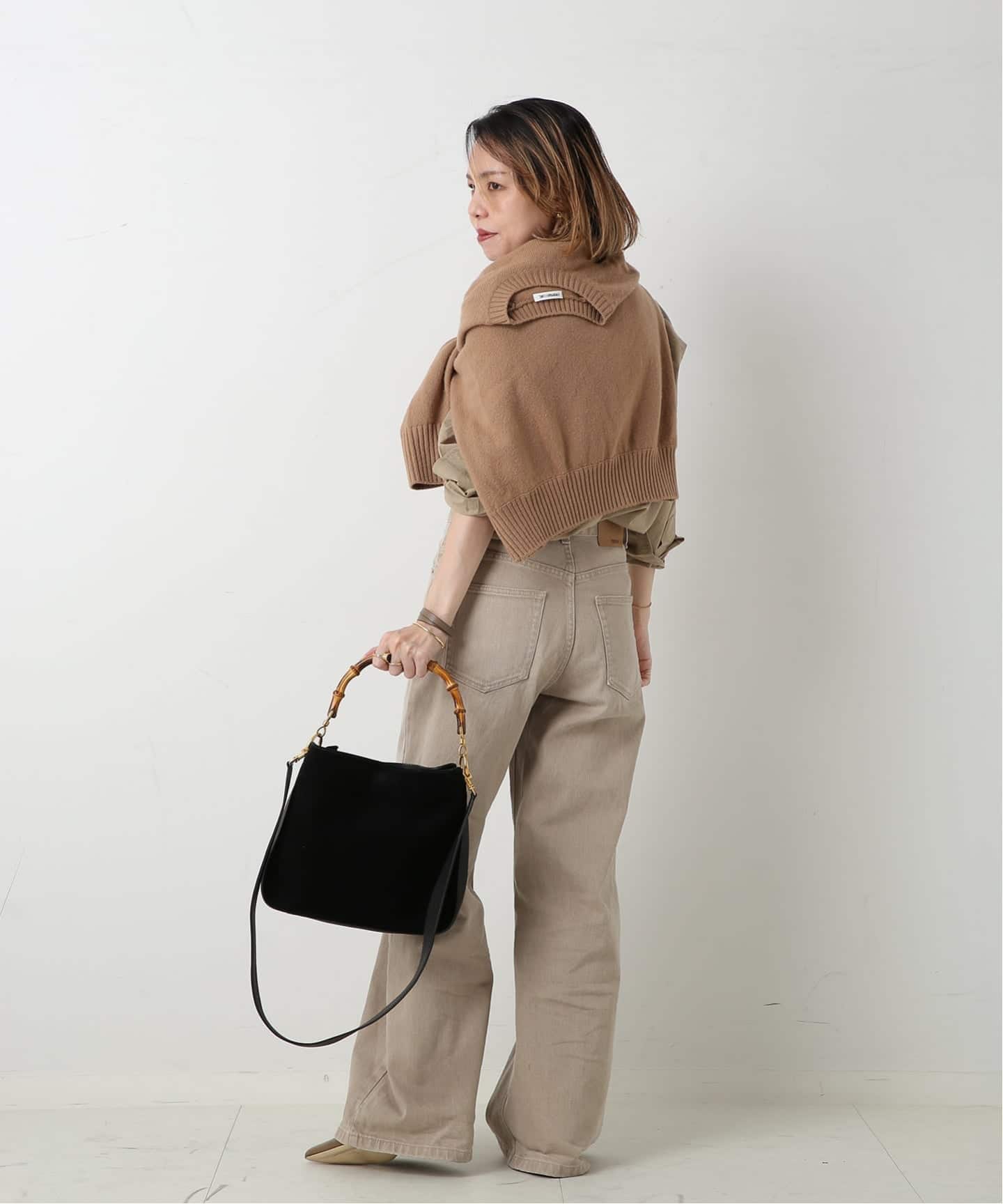 VINTAGE GUCCI/グッチ】Bamboo ショルダーバッグ 2way suede