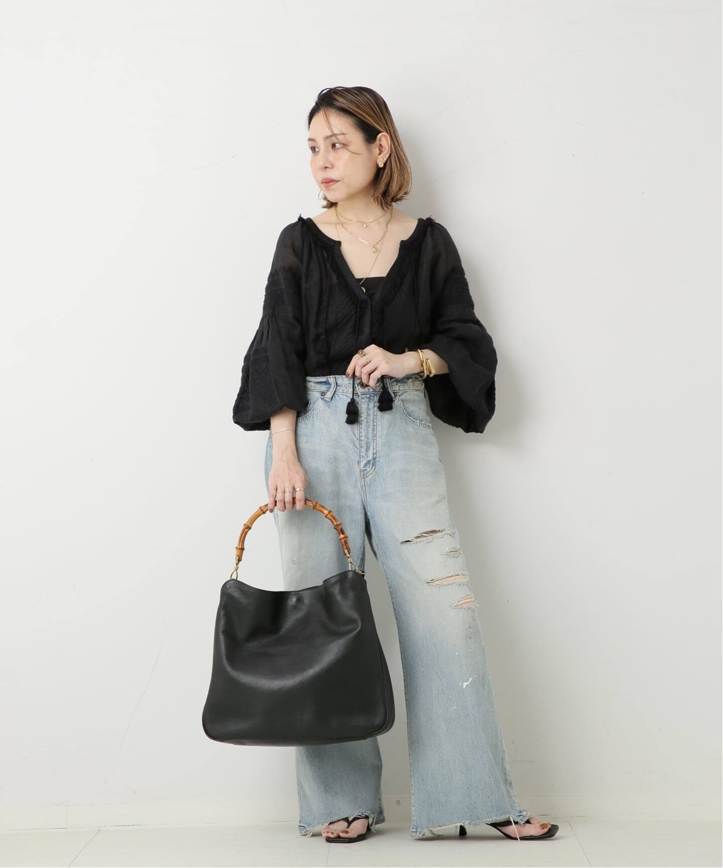 VINTAGE GUCCI グッチハンドバッグ VINTAGE GUCCI/グッチ】Bamboo ハンドバッグ 2way（ショルダーバッグ
