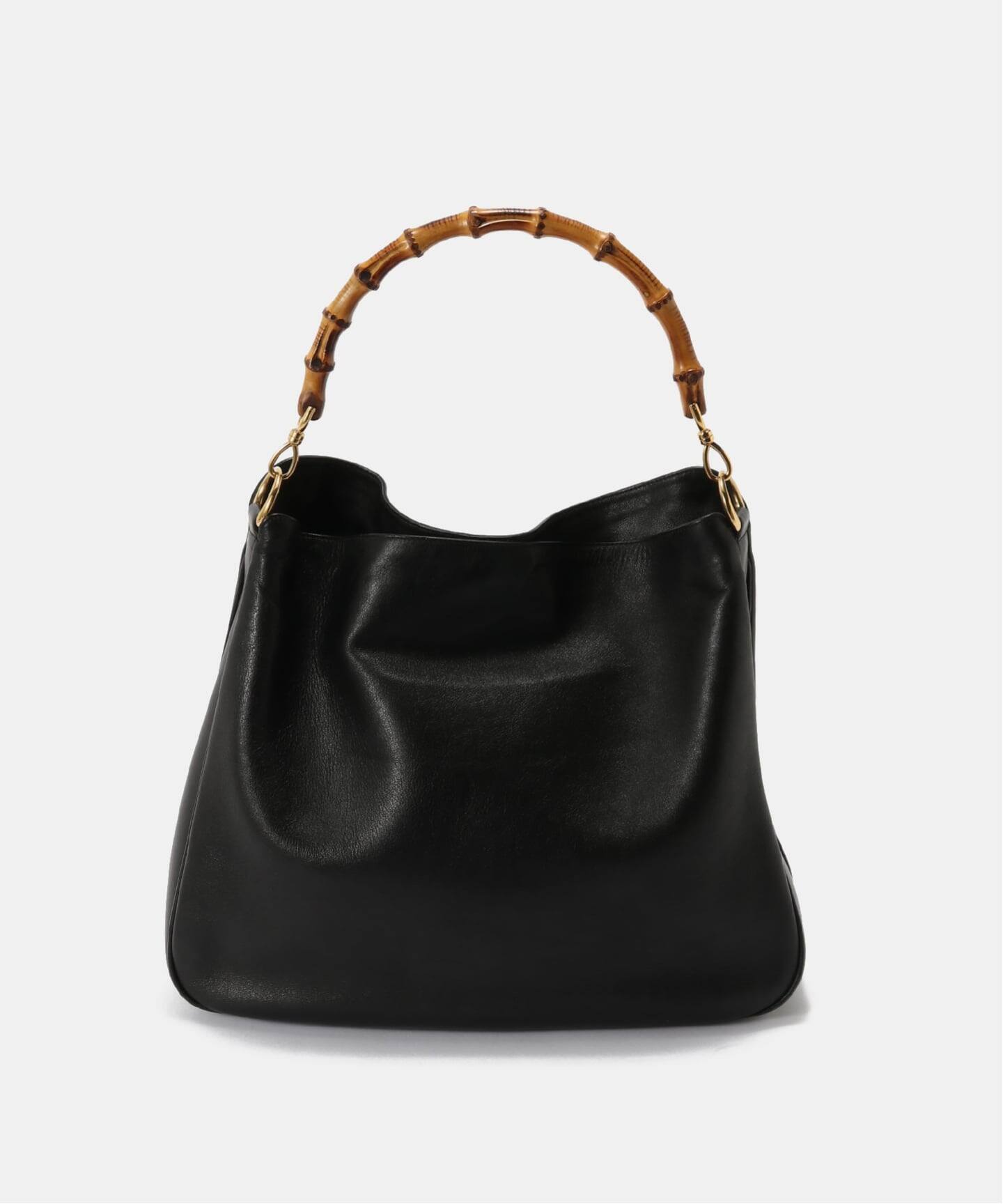 VINTAGE GUCCI/グッチ】Bamboo ハンドバッグ 2way（ショルダーバッグ