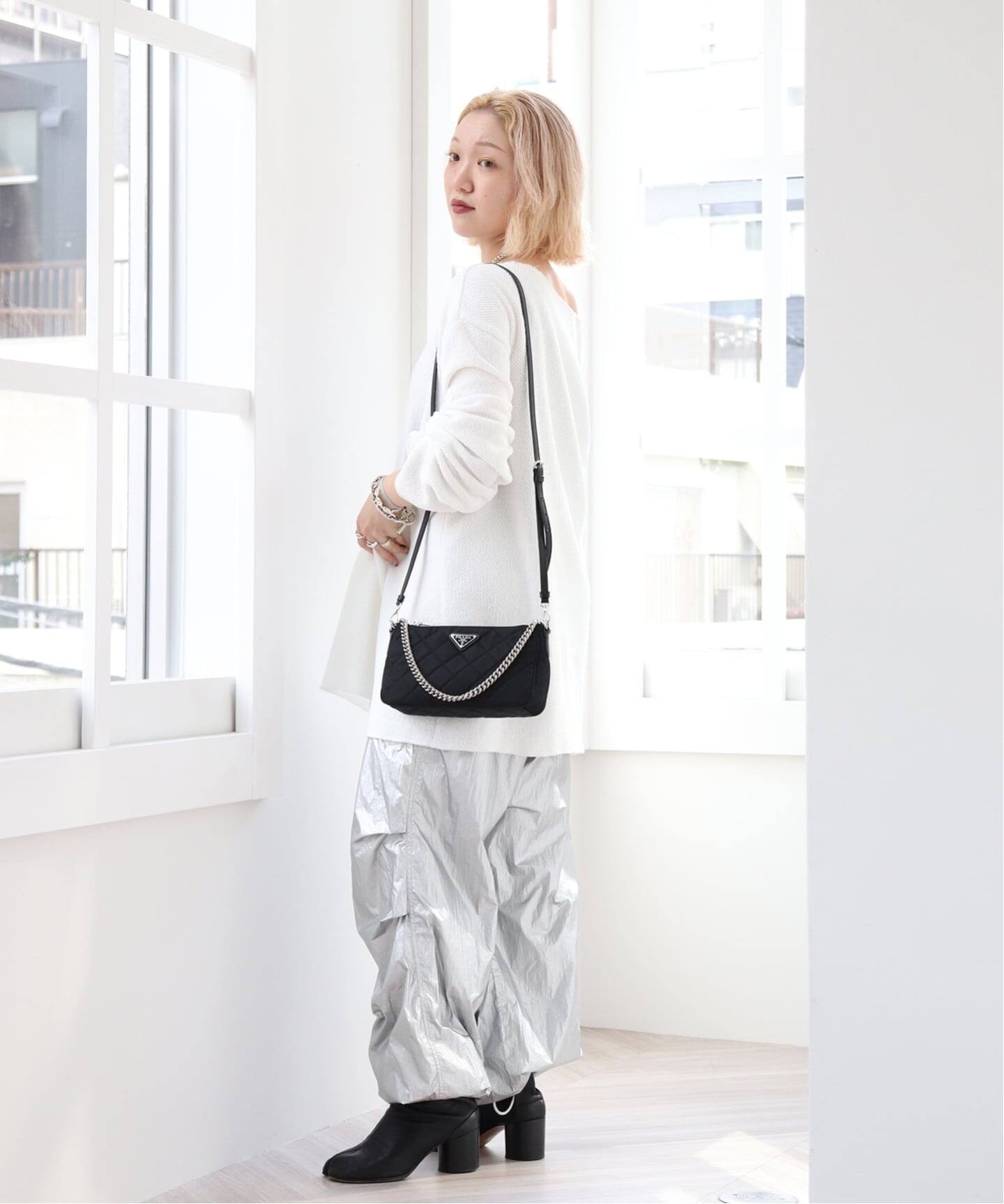 美品 プラダ バケット 2way ショルダーバッグ ナイロン PRADA PRADA（プラダ） 【お取り寄せ】 【並行輸入品】 PRADA 2WAYバッグ