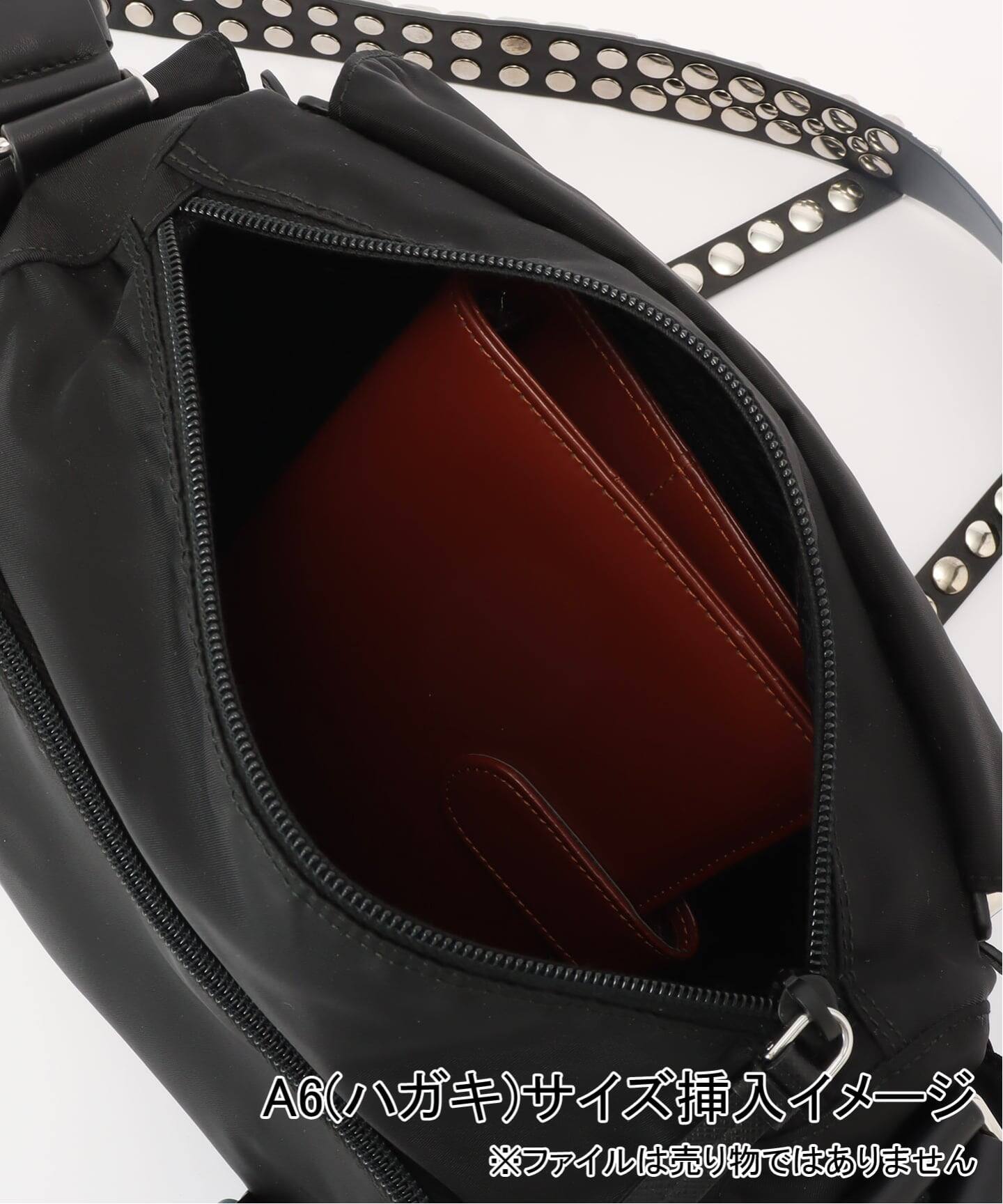 VINTAGE PRADA/プラダ】shoulder studs nylon（ショルダーバッグ