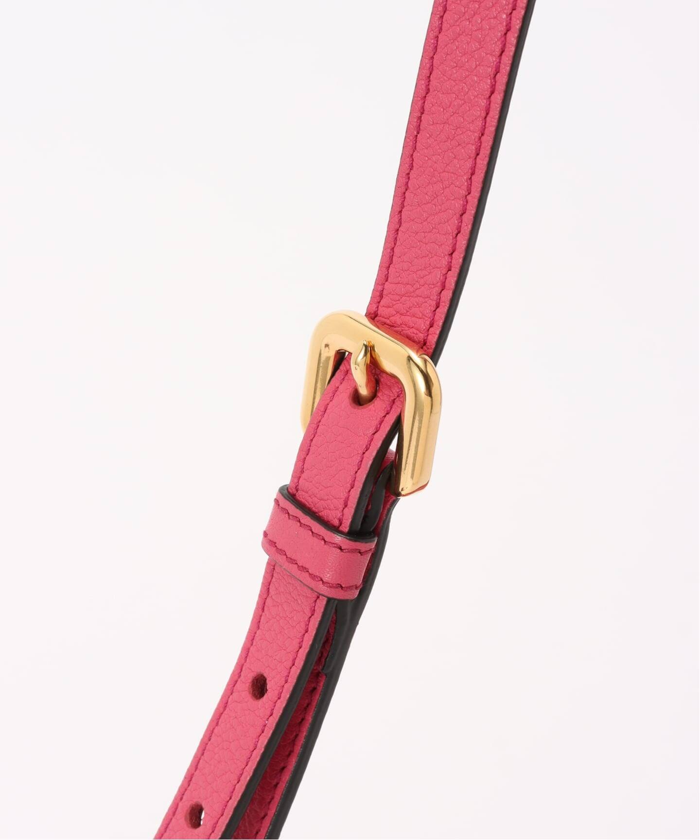美品　PRADA ピンクレザー ベルト プラダ VINTAGE PRADA/プラダ】shoulder leather（ショルダーバッグ