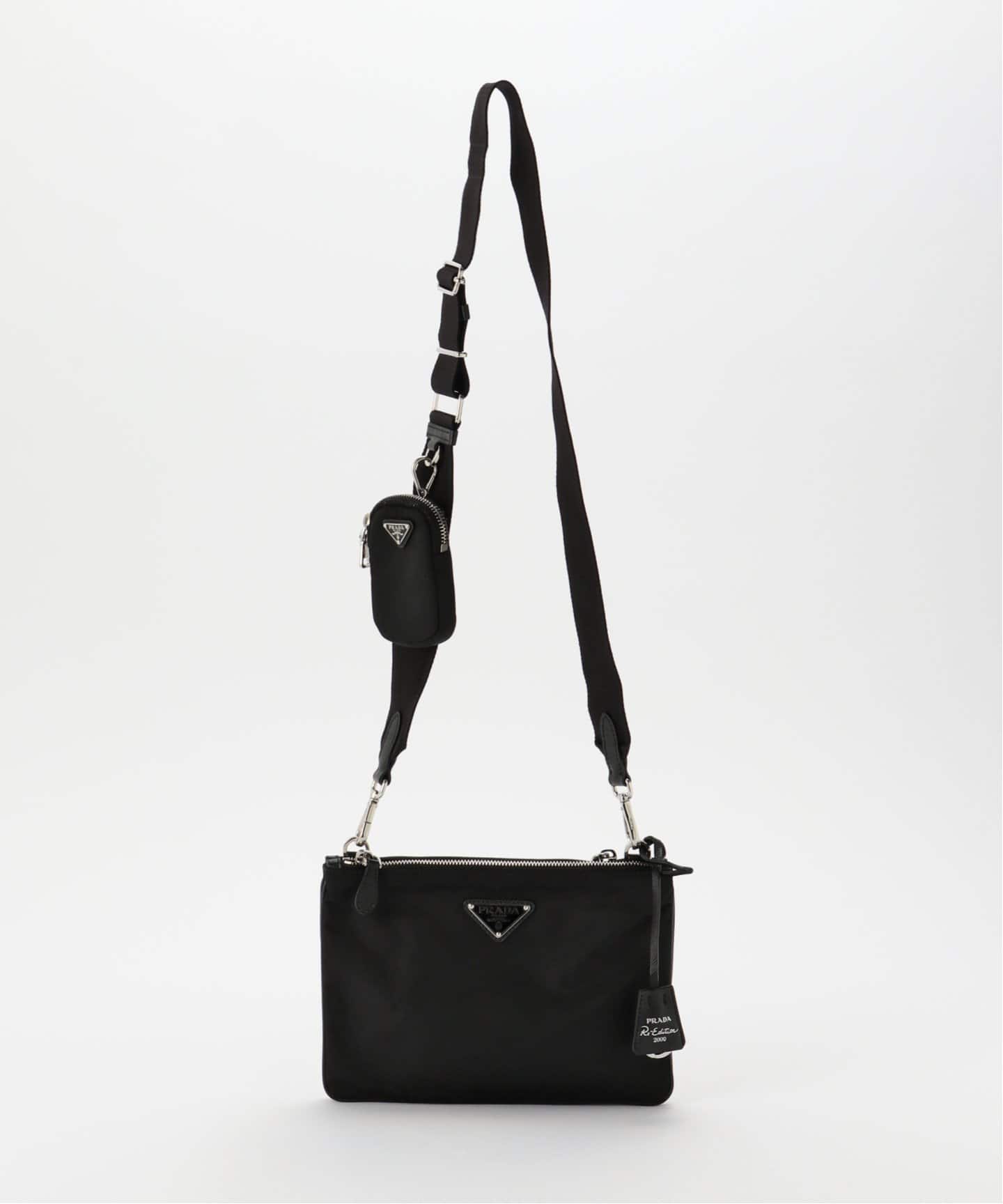 VINTAGE●PRADA●プラダ リエディション ショルダーバッグ PRADA ほぼ未使用 袋付き 希少品 プラダ リ エディション2005
