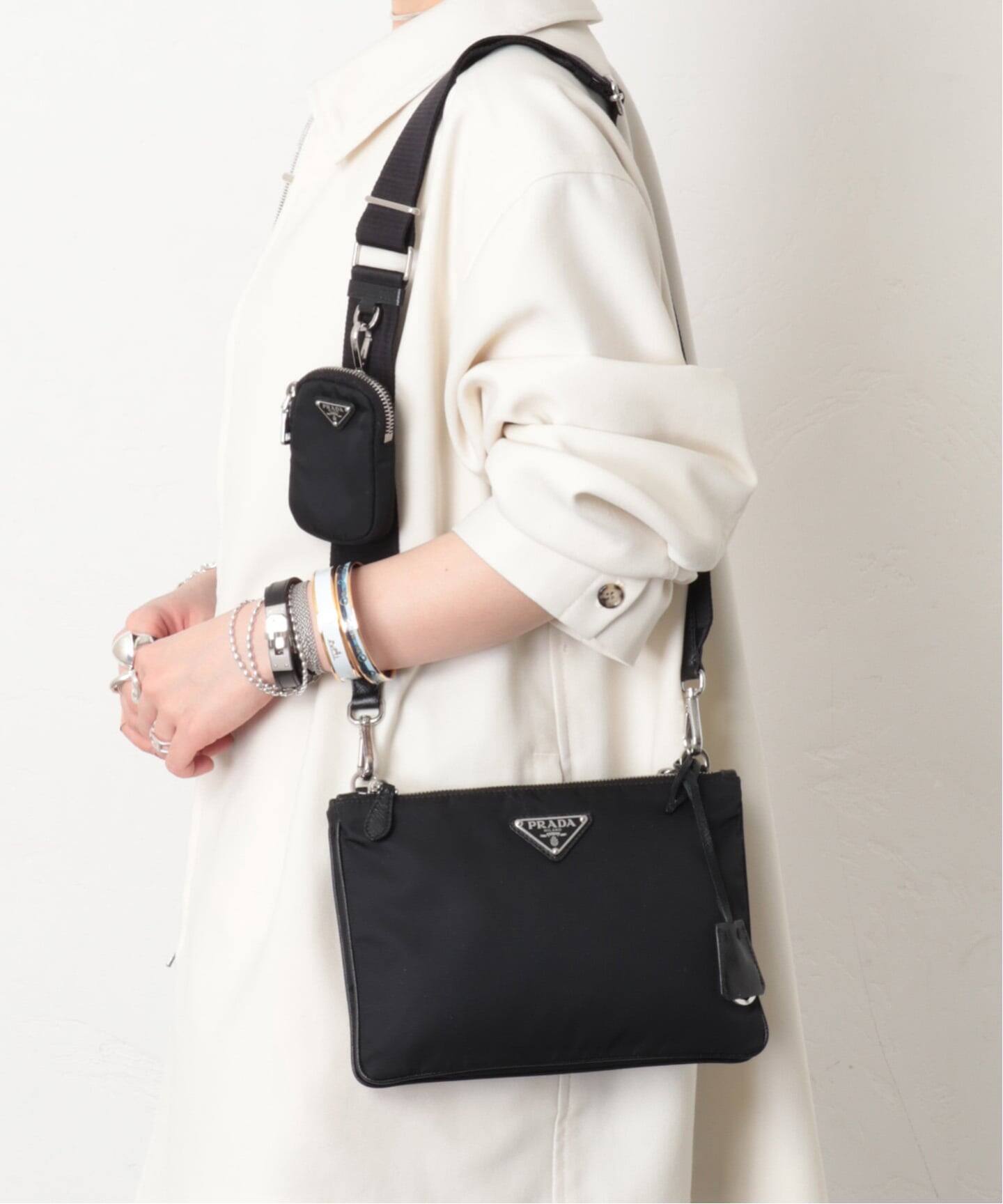 VINTAGE PRADA/プラダ】shoulder w/pouch（ショルダーバッグ 
