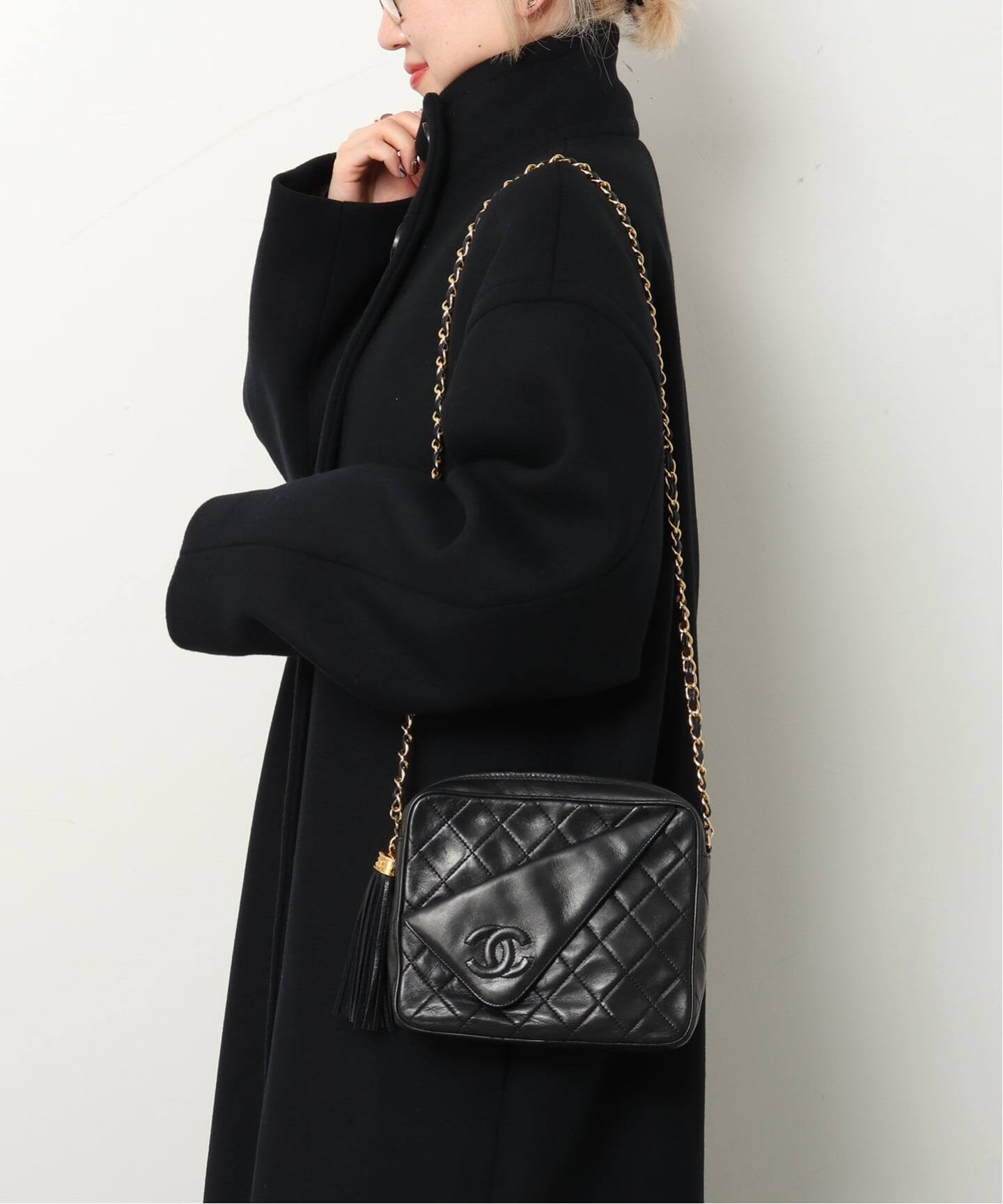 CHANEL tassel matelasse ヴィンテージ VINTAGE CHANEL/シャネル】 Matelasse tassel（ショルダーバッグ