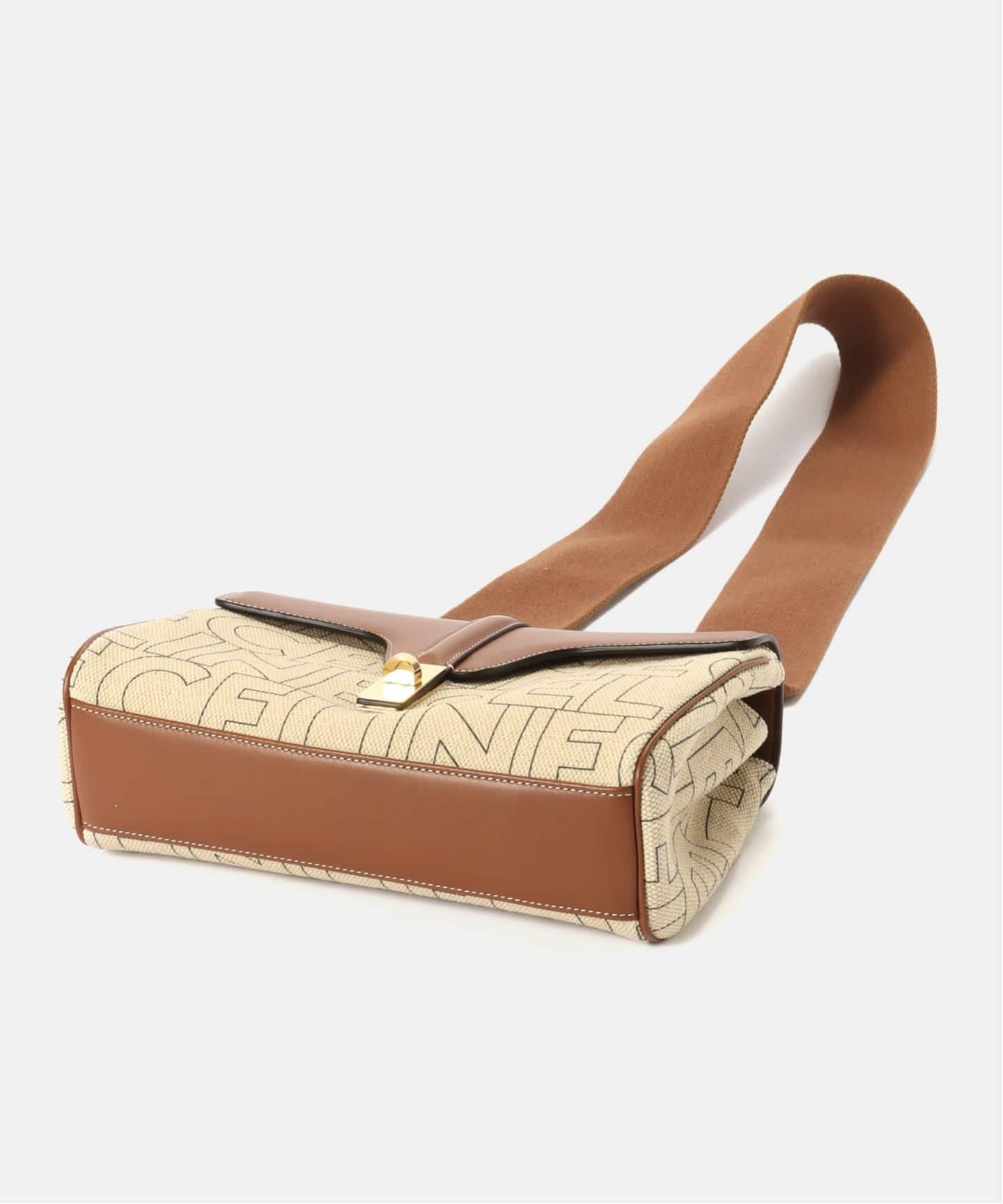 【美品】  CELINE / セリーヌ | Teen Soft 16 Shoulder Bag ティーン ソフト16 セーズ ショルダーバック | ナチュラル / タン | レディース CELINE/セリーヌ】Teen soft 16 shoulder logo（ショルダーバッグ