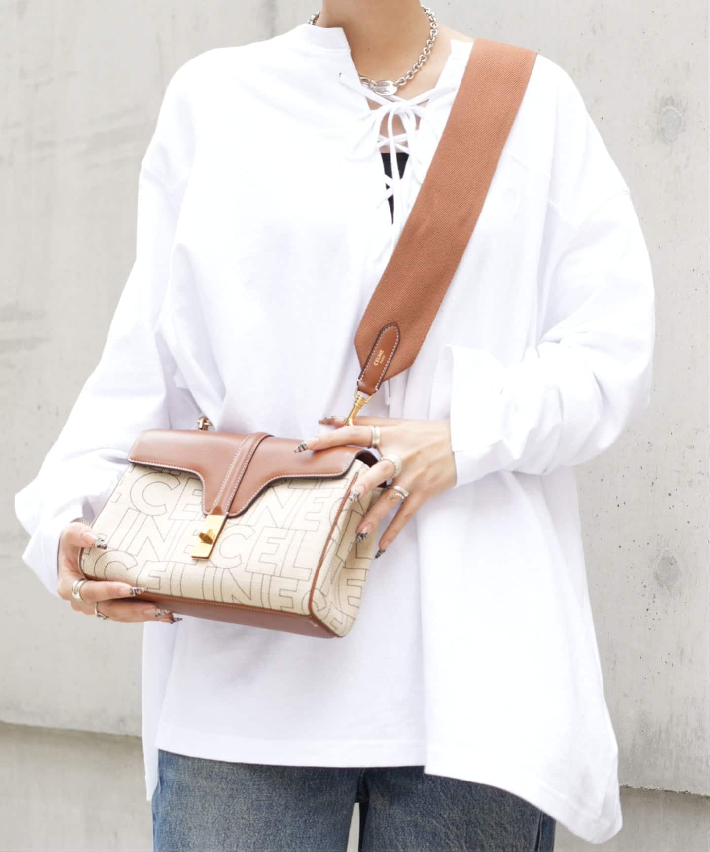 CELINE/セリーヌ】Teen soft 16 shoulder logo（ショルダーバッグ