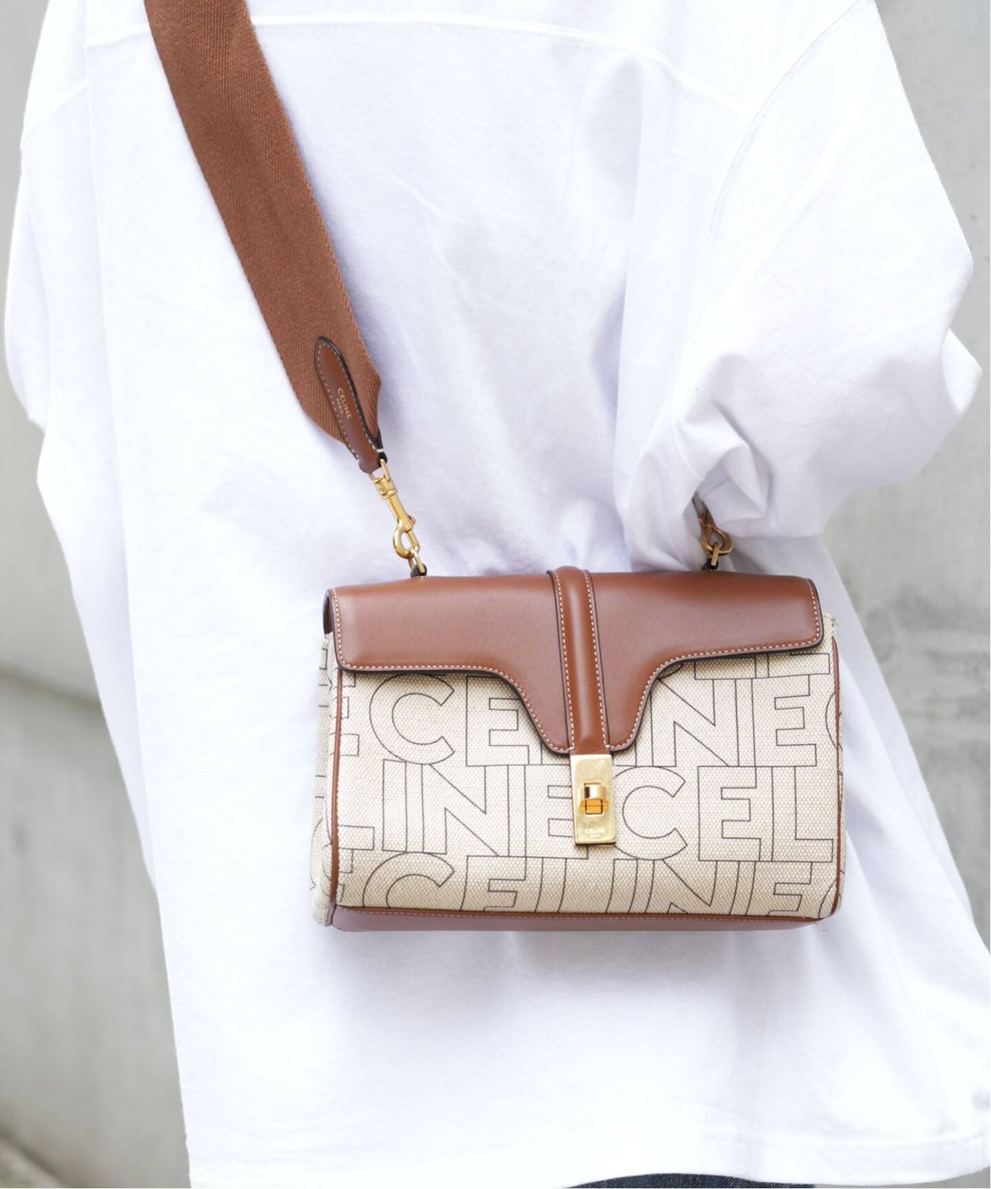 CELINE/セリーヌ】Teen soft 16 shoulder logo（ショルダーバッグ 