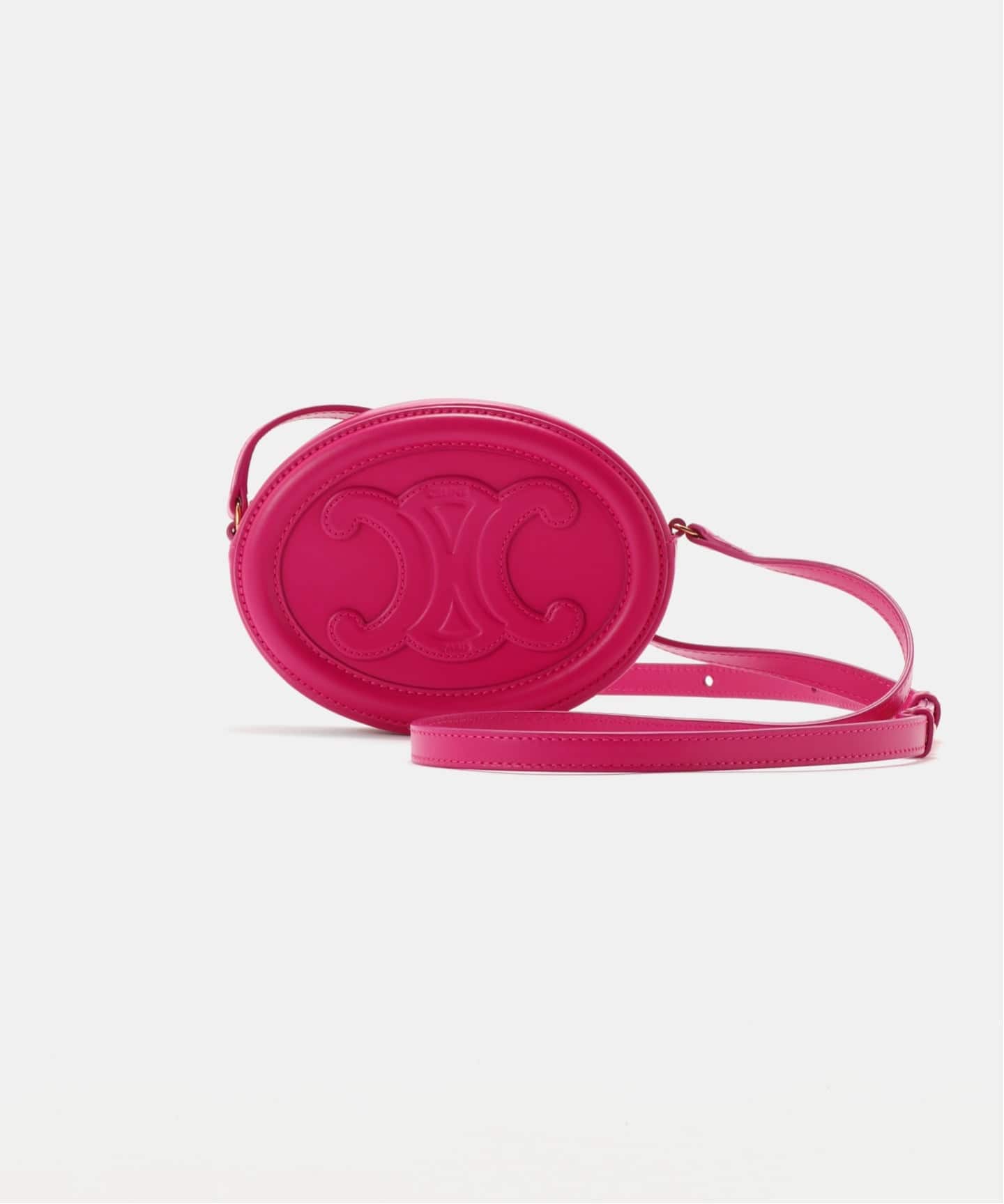 CELINE/セリーヌ】 Oval purse cuir triomphe shoulder（ショルダー