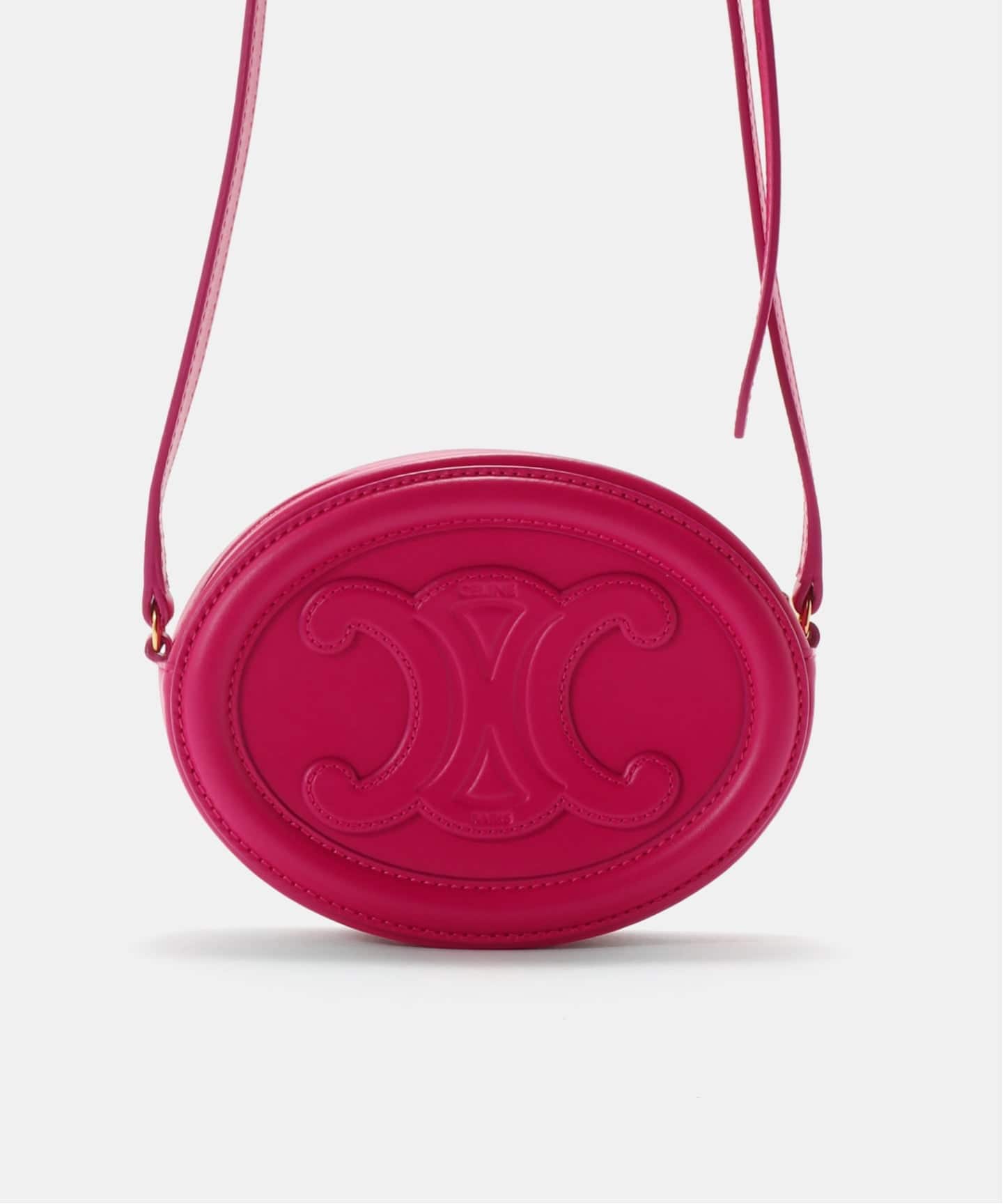 CELINE/セリーヌ】 Oval purse cuir triomphe shoulder（ショルダー