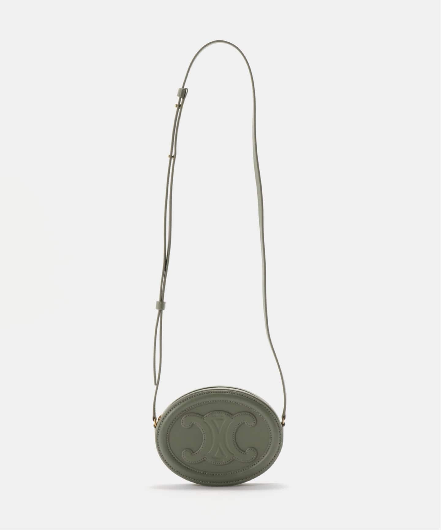 CELINE/セリーヌ】 Oval purse cuir triomphe shoulder（ショルダー