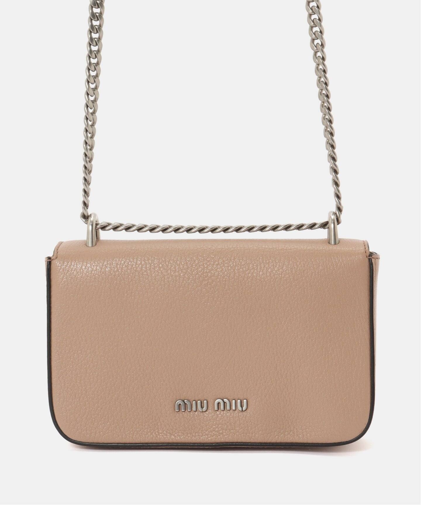 MIU MIU/ミュウミュウ】shoulder chain bag（ショルダーバッグ 