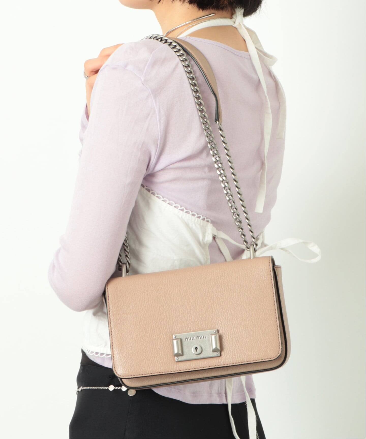 MIU MIU/ミュウミュウ】shoulder chain bag（ショルダーバッグ 