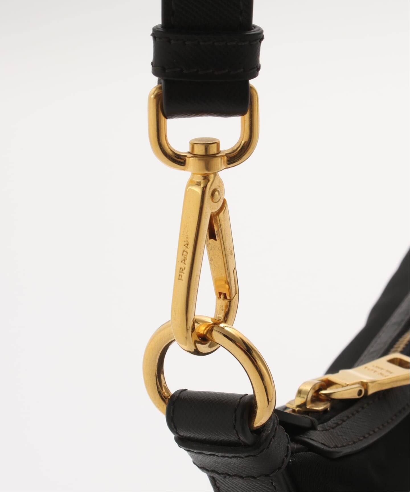 VINTAGE●PRADA●プラダ ナイロン ショルダーバッグ PRADA/プラダ】ナイロン ショルダーバッグ ブラック｜ヴァル