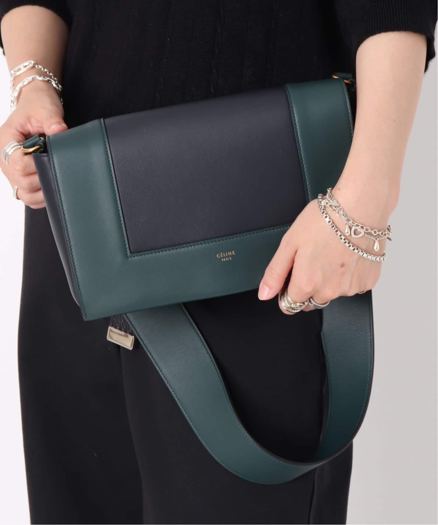 ★ 美品 CELINE セリーヌ PULL ON 35MM ジャガード スリッポン スニーカー 43 RED 150HF4055 VINTAGE CELINE⁄セリーヌFrame shoulder（ショルダーバッグ