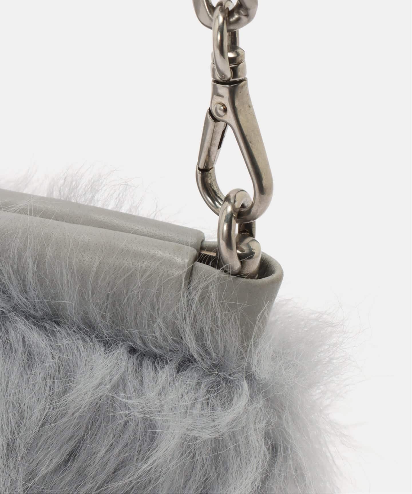 miu miu 2way ショルダーバッグ グレー MIU MIU/ミュウミュウ】 shoulder 2way fur（ショルダーバッグ