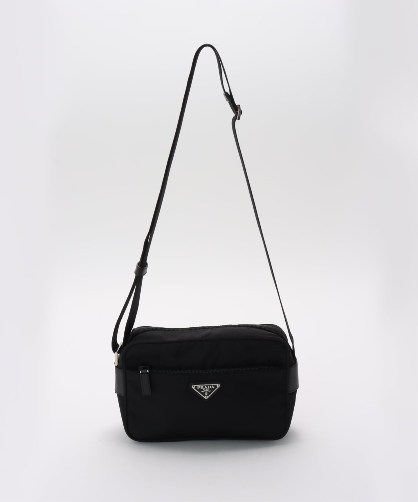 VINTAGE PRADA/プラダ】shoulder zip pocket nylon（ショルダーバッグ