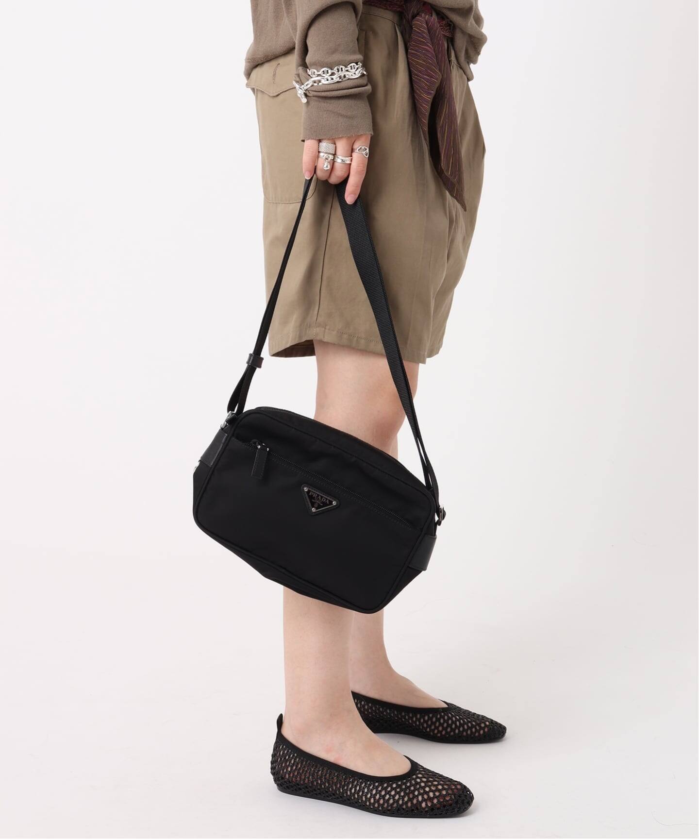 VINTAGE PRADA/プラダ】shoulder zip pocket nylon（ショルダーバッグ