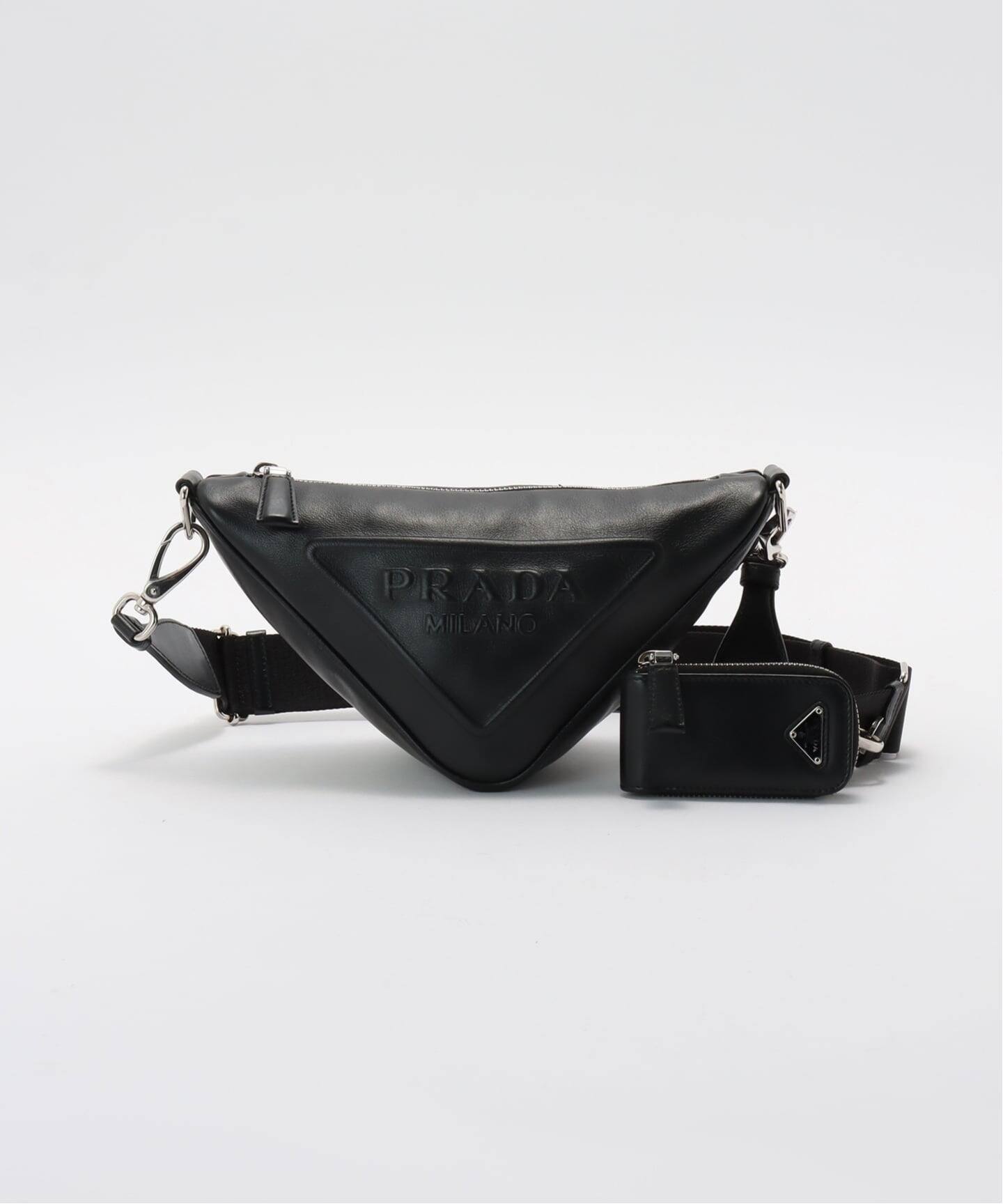 ✨️美品✨️ PRADA ショルダーバッグ ブラック レザー 【公式通販 