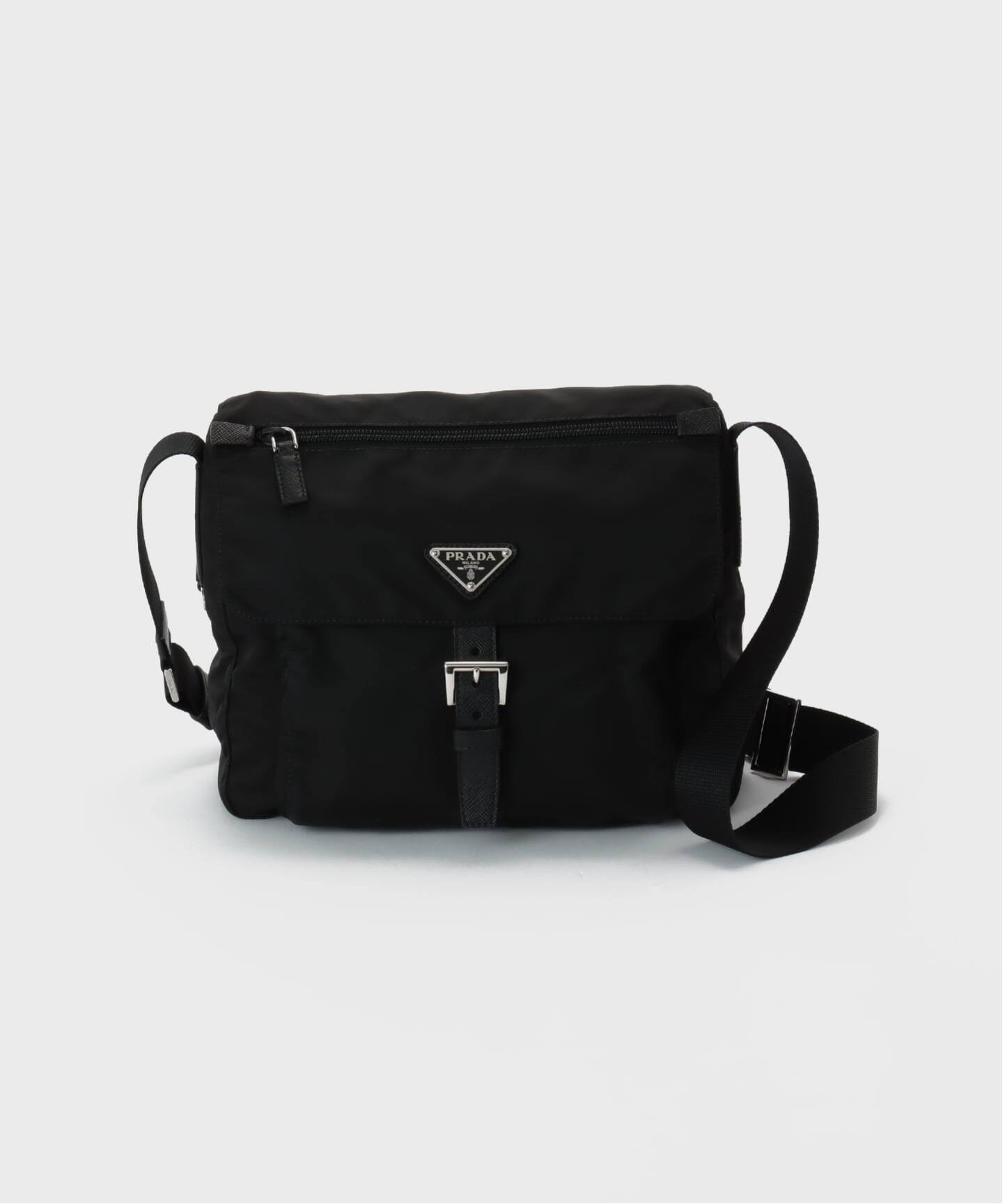 VINTAGE PRADA/プラダ】shoulder fl nylon（ショルダーバッグ 