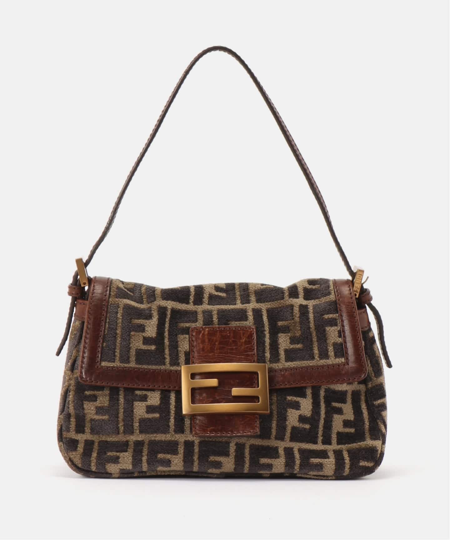 VINTAGE FENDI/フェンディ】Mamma baguette mini zucca velor