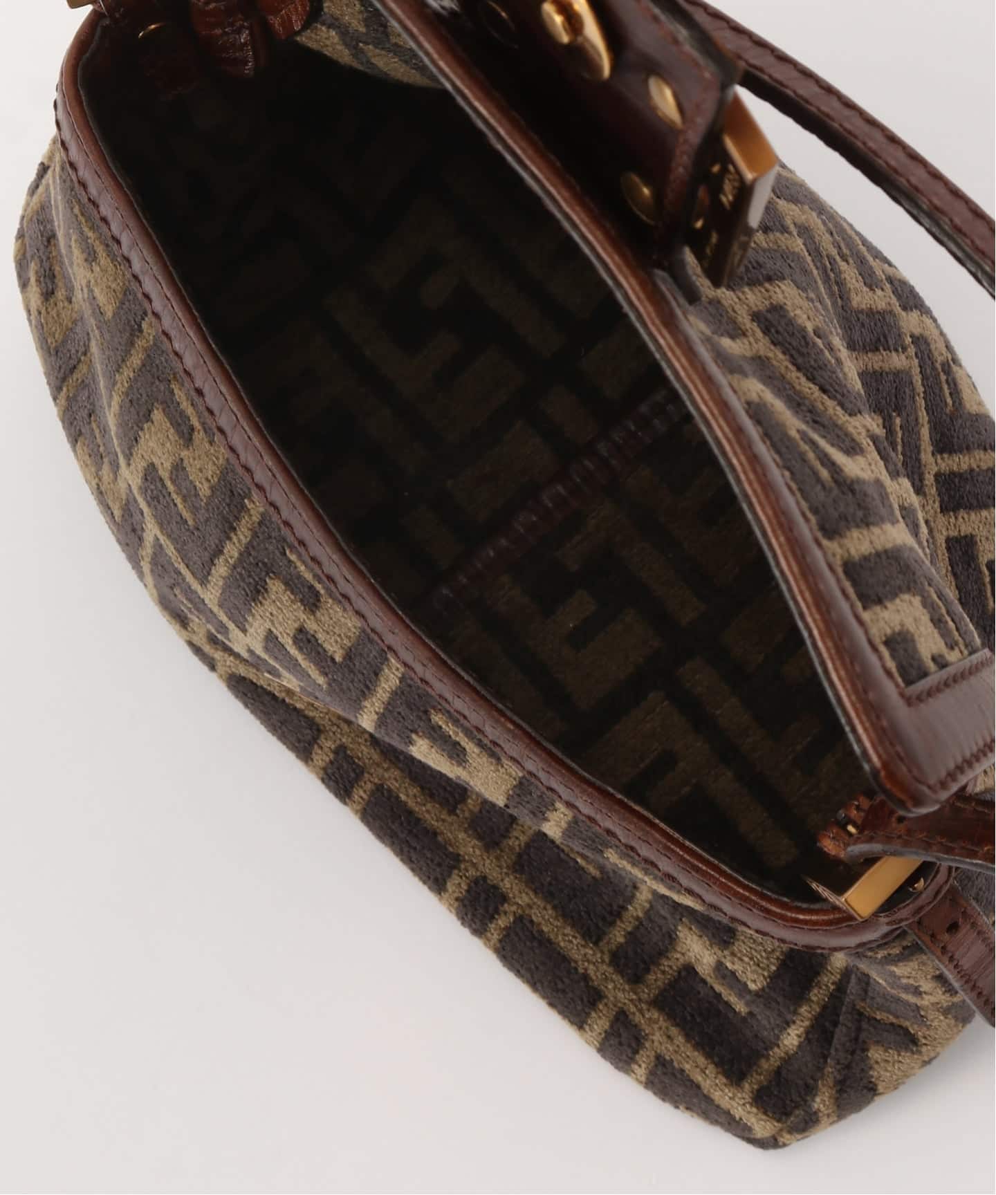 VINTAGE FENDI/フェンディ】Mamma baguette mini zucca velor