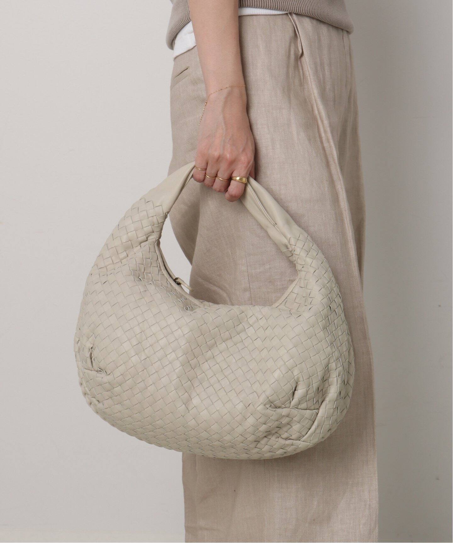 美品　Vottega Veneta ボッテガヴェネタセミショルダーバック VINTAGE BOTTEGA VENETA/ボッテガ ヴェネタ】セミショルダーバッグ