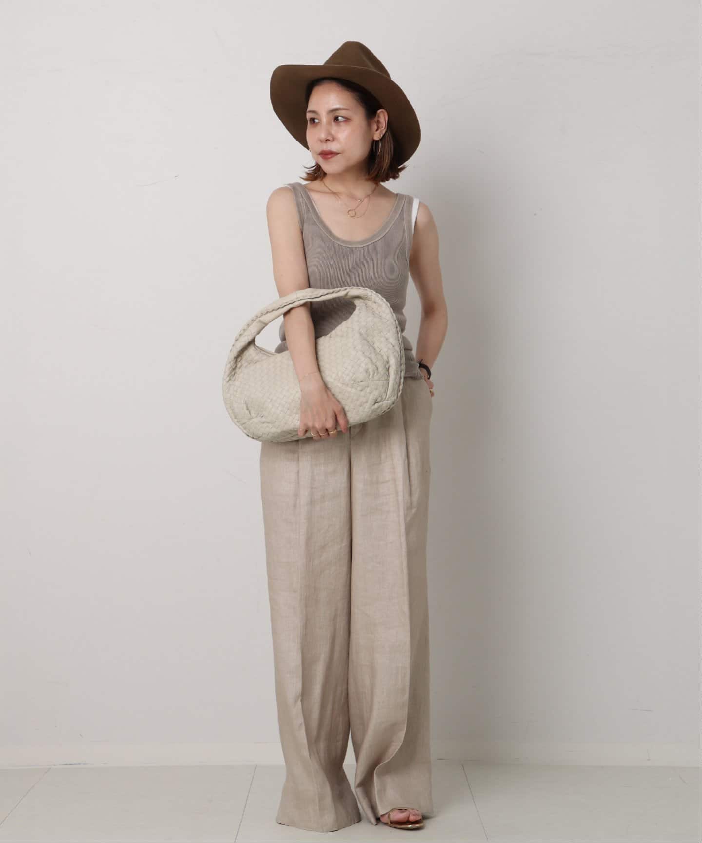 美品　Vottega Veneta ボッテガヴェネタセミショルダーバック VINTAGE BOTTEGA VENETA/ボッテガ ヴェネタ】セミショルダーバッグ