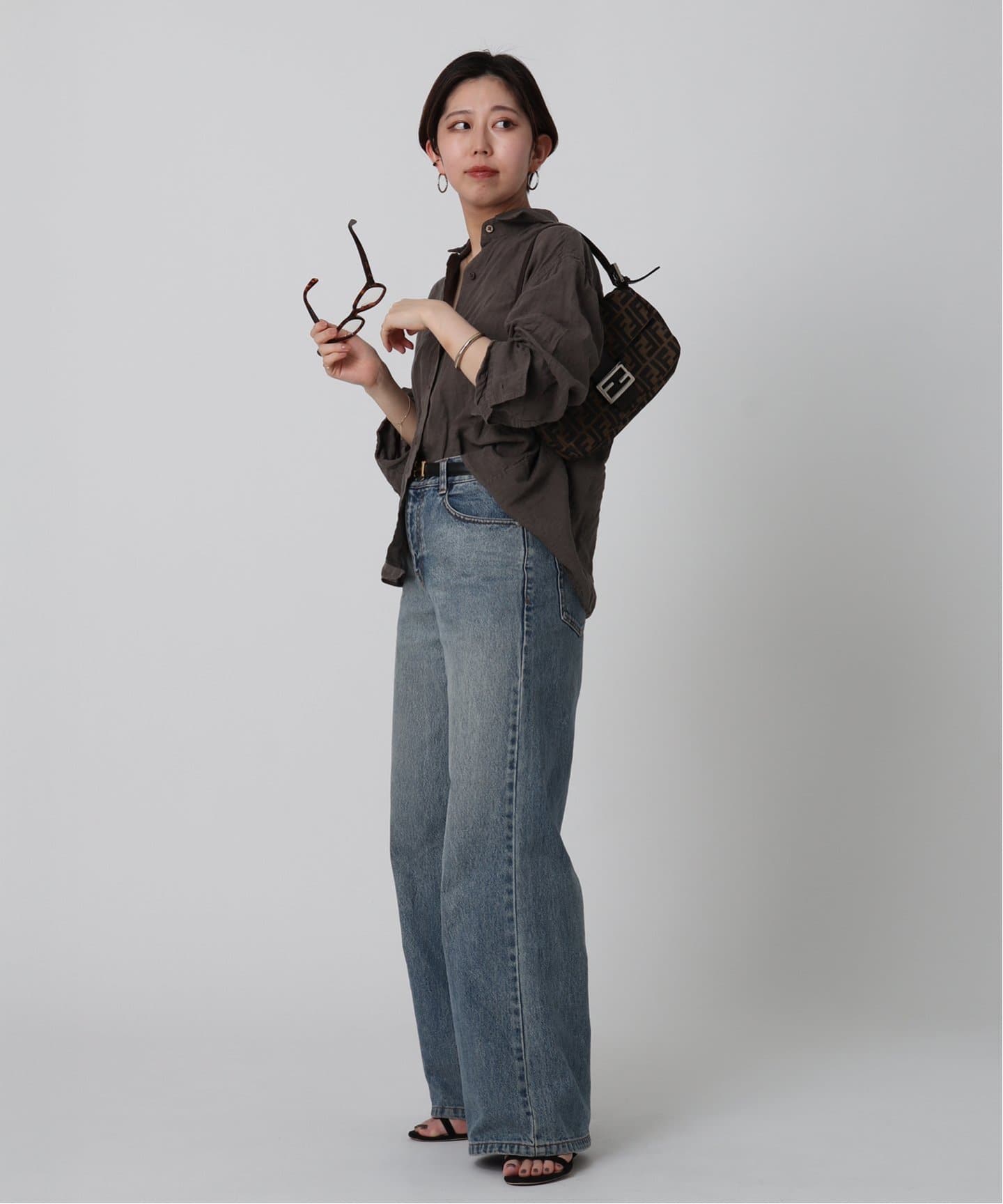 【FENDI】★Vintage★BAGUETTE リバーシブル クロスボディバッグ FENDI】☆Vintage☆BAGUETTE リバーシブル クロスボディバッグ