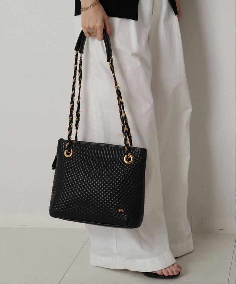 VINTAGE BALLY/バリー】チェーンセミショルダーバッグ（ショルダー 