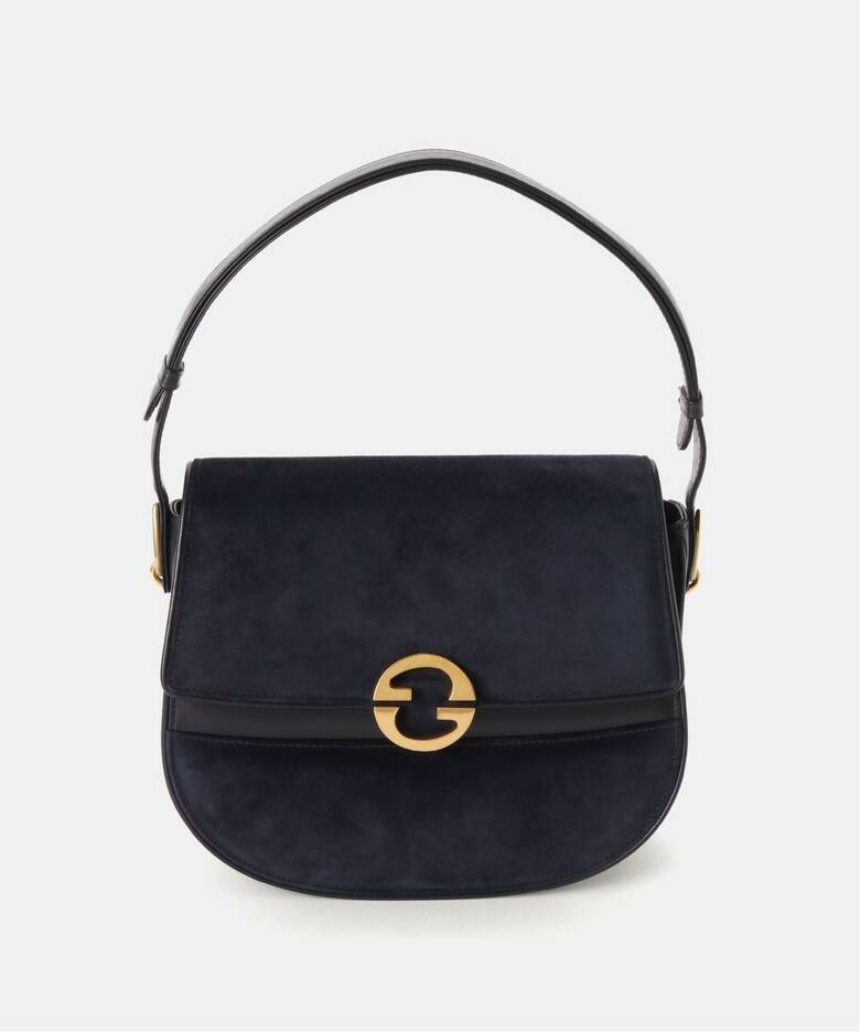 VINTAGE GUCCI/グッチ】 セミショルダーバッグ suede（ショルダー 