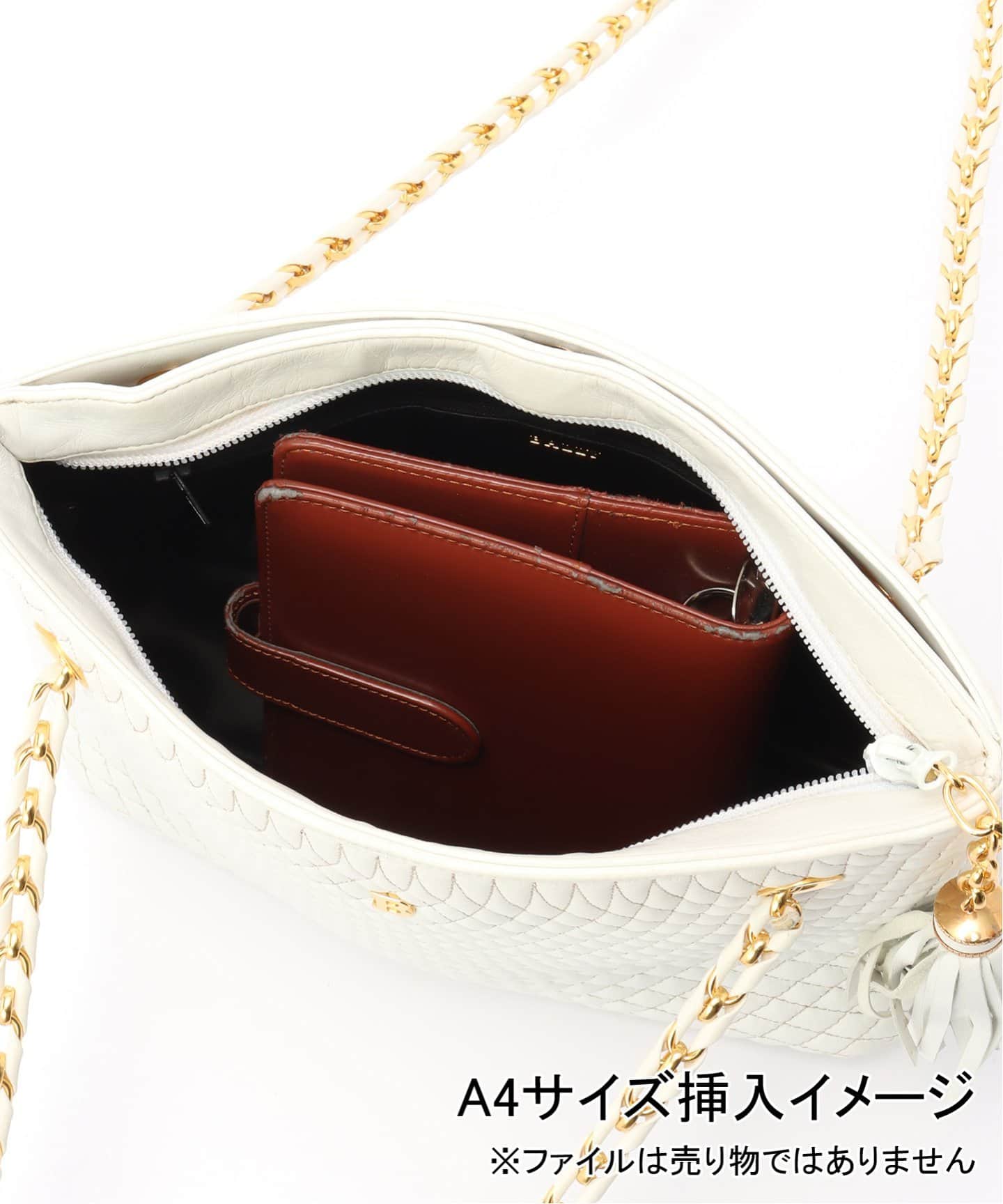 VINTAGE BALLY/バリー】チェーン セミショルダーバッグ