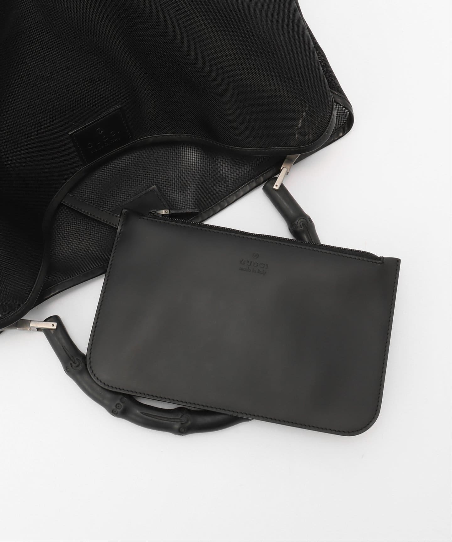GUCCI バンブーセミショルダーバッグ VINTAGE GUCCI/グッチ】Bamboo セミショルダーバッグ GG