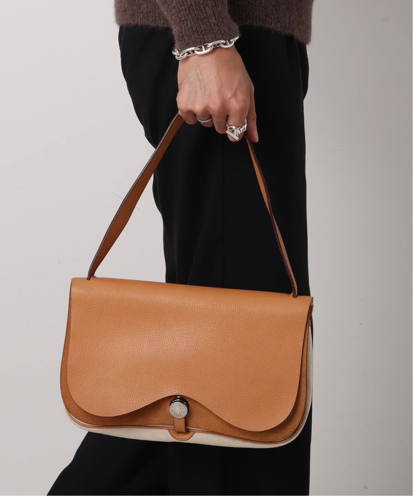 エルメス HERMES サックコロラド ショルダーバッグ ブラウン系