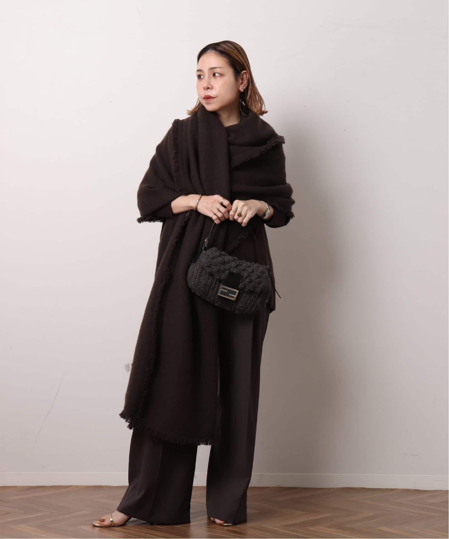 VINTAGE FENDI/フェンディ】Mamma baguette knit（ショルダーバッグ