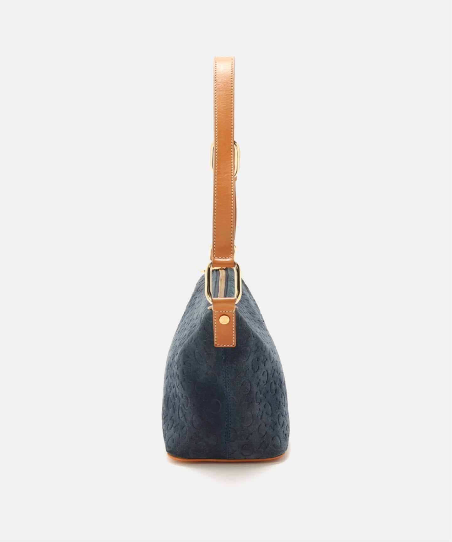 VINTAGE CELINE/セリーヌ】 c macadam セミショルダーバッグ suede