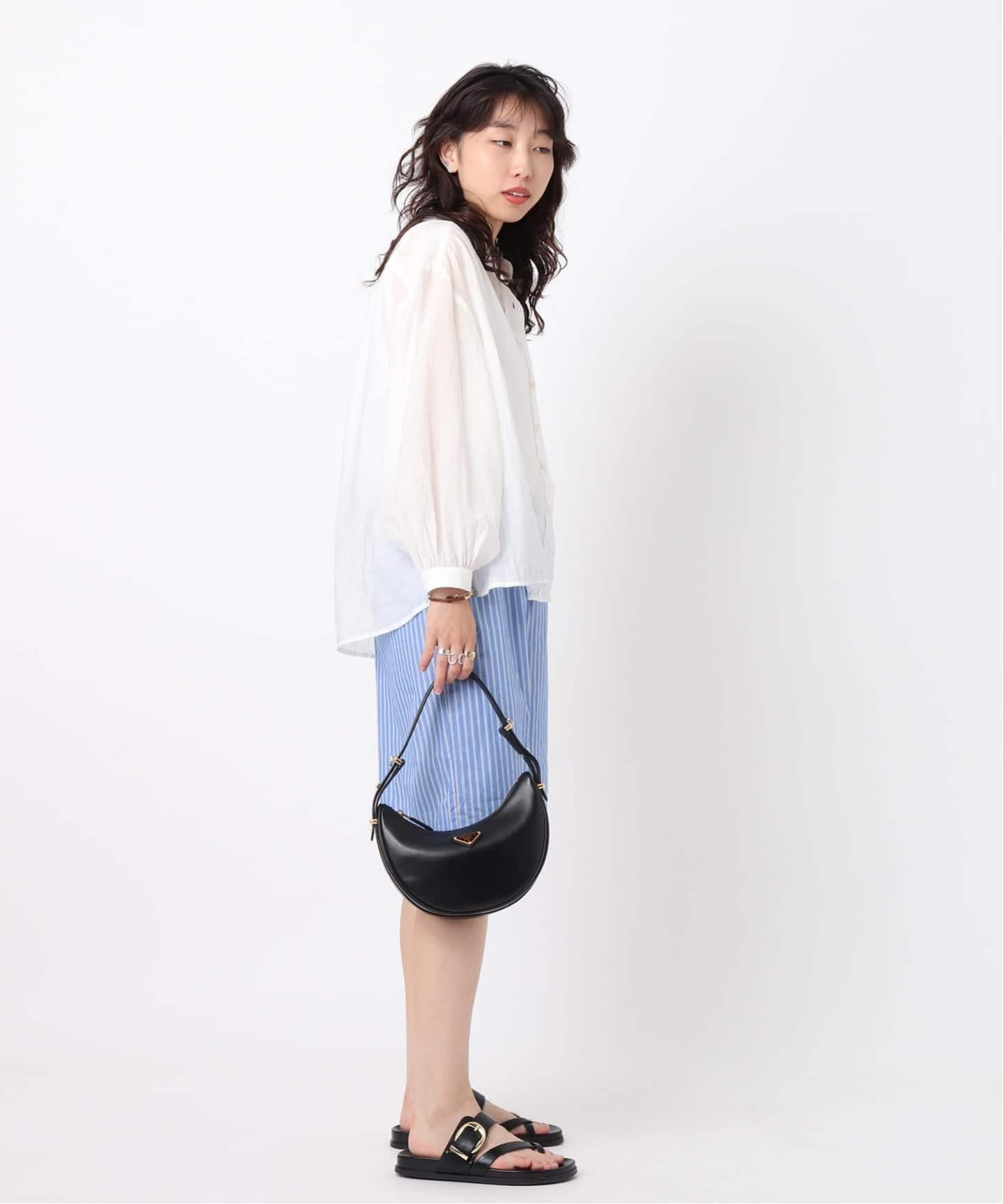 VINTAGE PRADA/プラダ】 semi shoulder leather（ショルダー