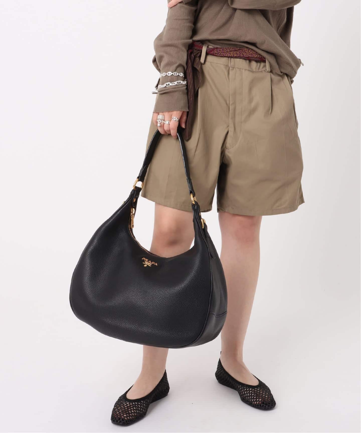 バッグ PRADA VITTELO LEATHER ONE SHOULDER BAG PRADA VITTELO LEATHER ONE SHOULDER BAG