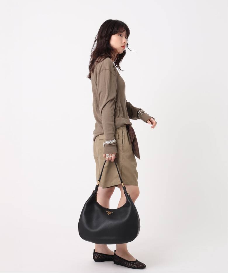 VINTAGE PRADA/プラダ】 vitello dino one shoulder（ショルダーバッグ 