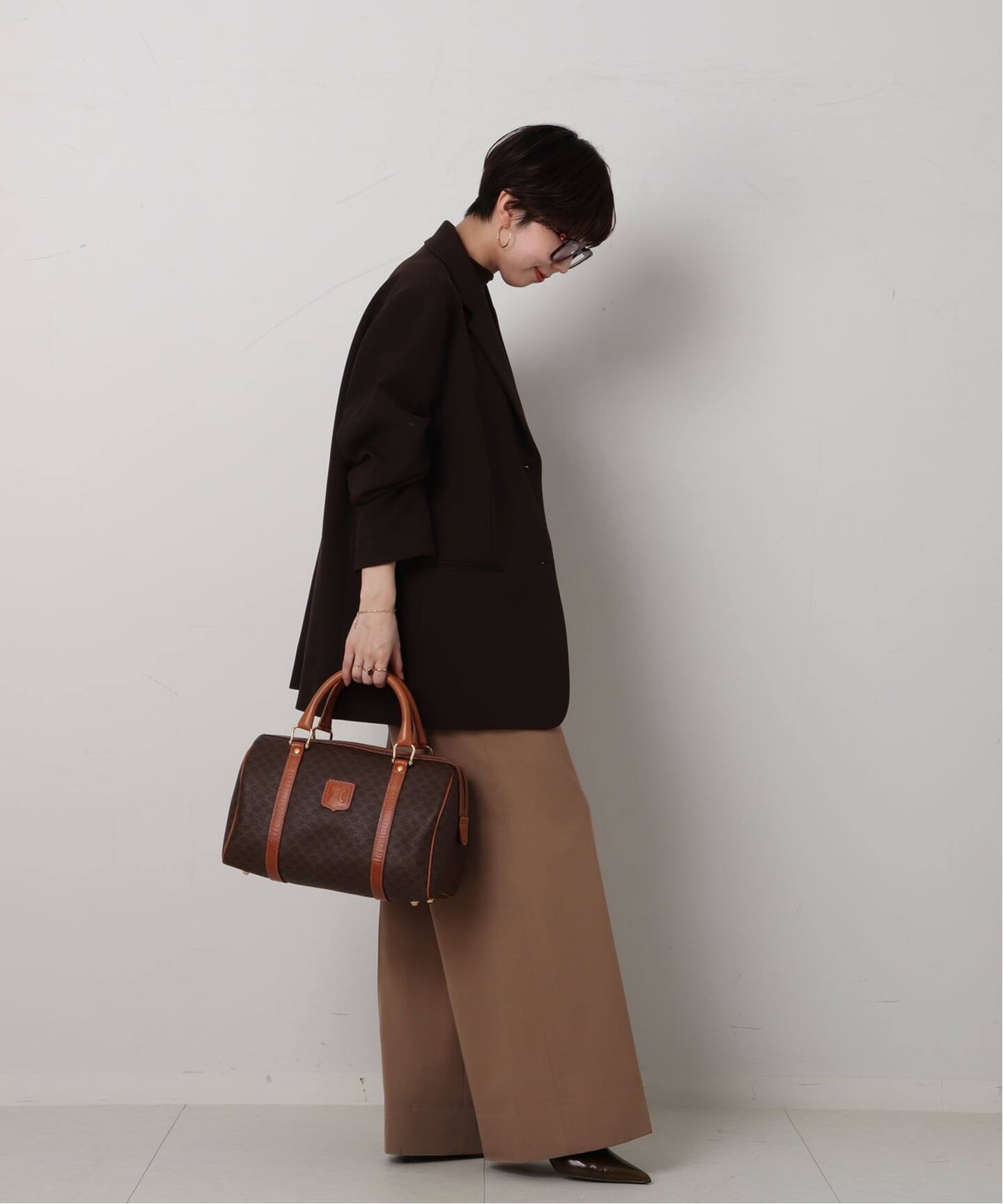 VINTAGE CELINE/セリーヌ】macadam ボストンバッグ 30（ボストンバッグ