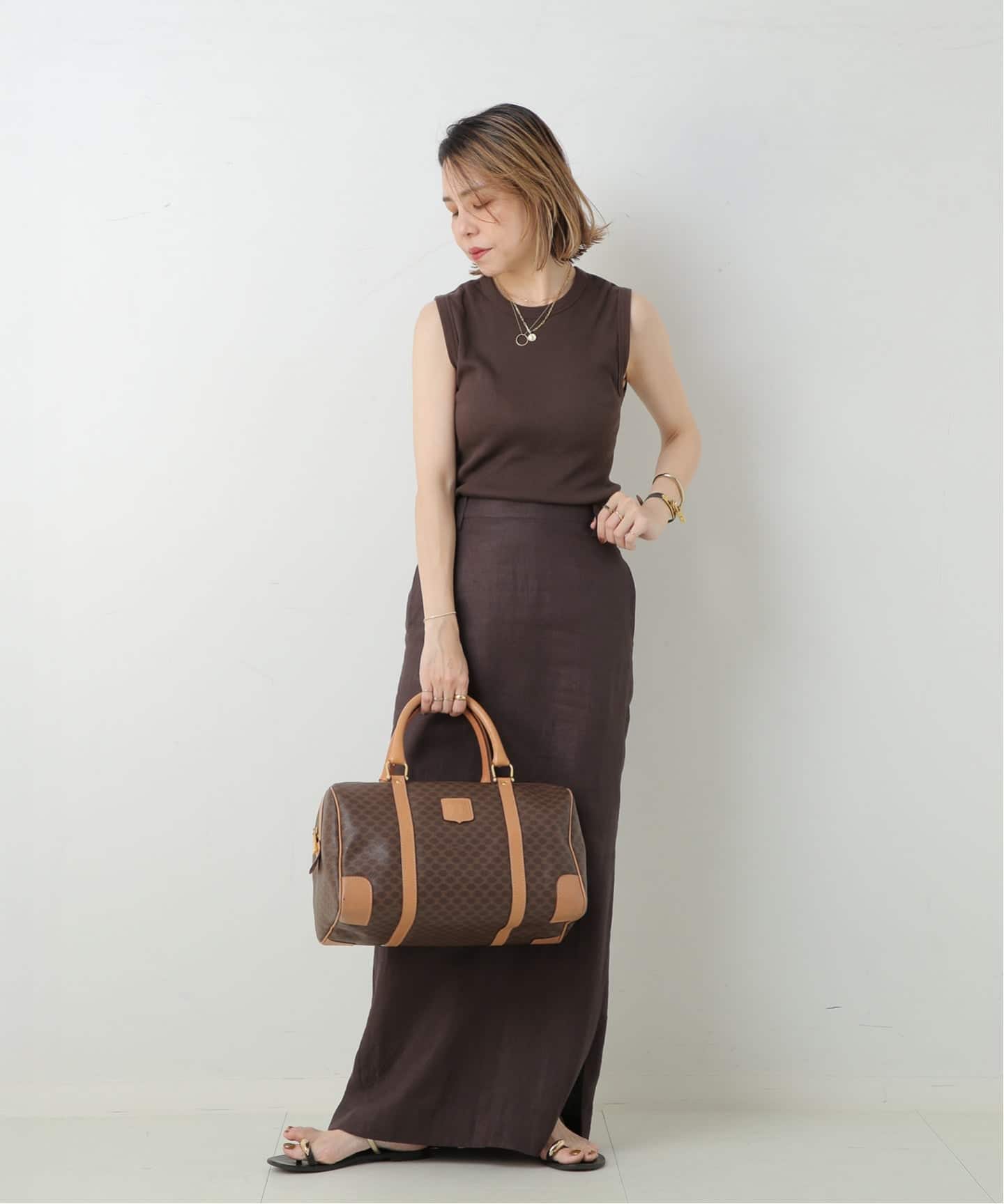 VINTAGE CELINE/セリーヌ】ボストンバッグ 35 macadam（ボストンバッグ