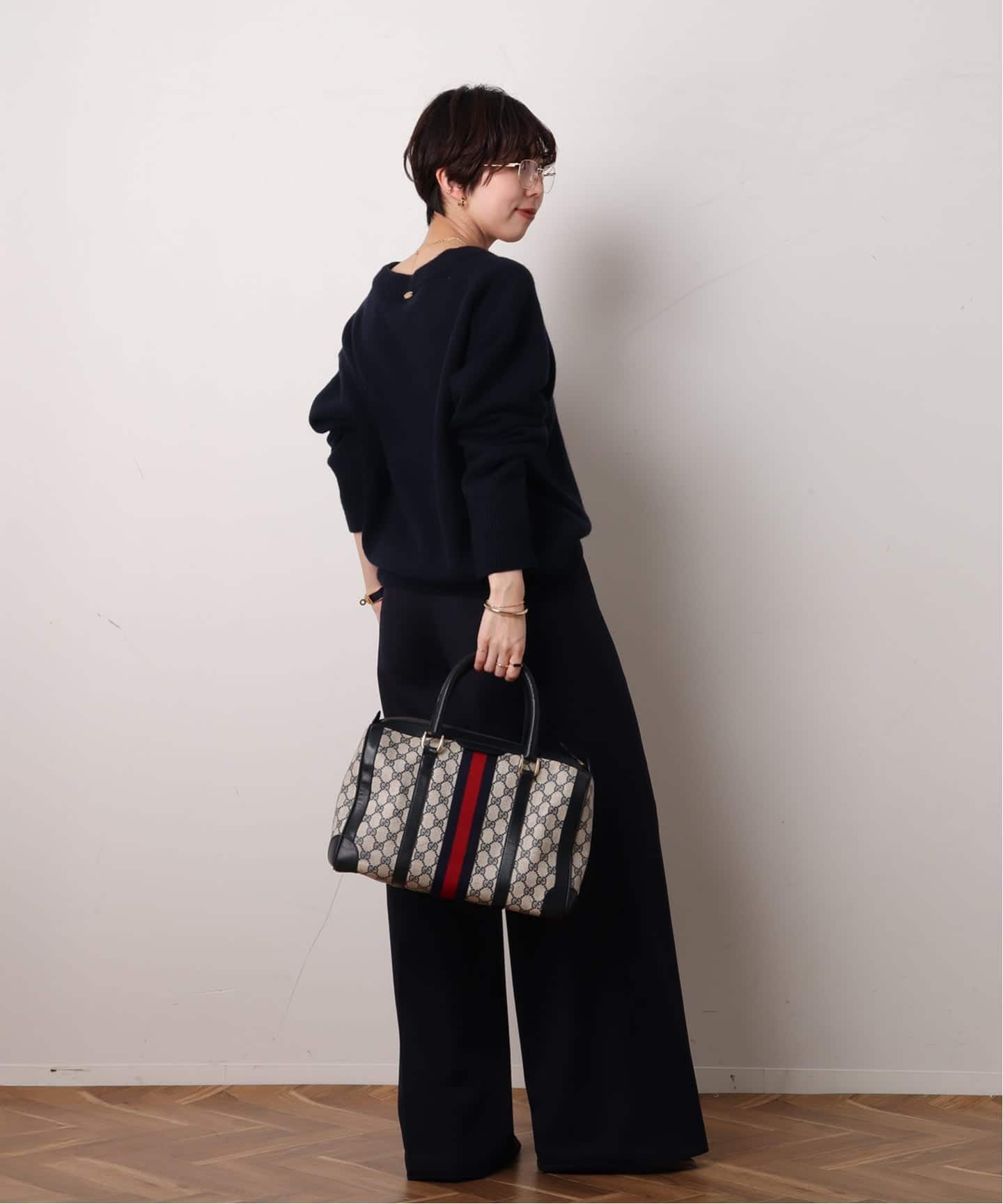 美品　GUCCI GGパターン ボストンバッグ Gucci GGパターン ボストンバッグ ダブルG オールドグッチ Gucci GG